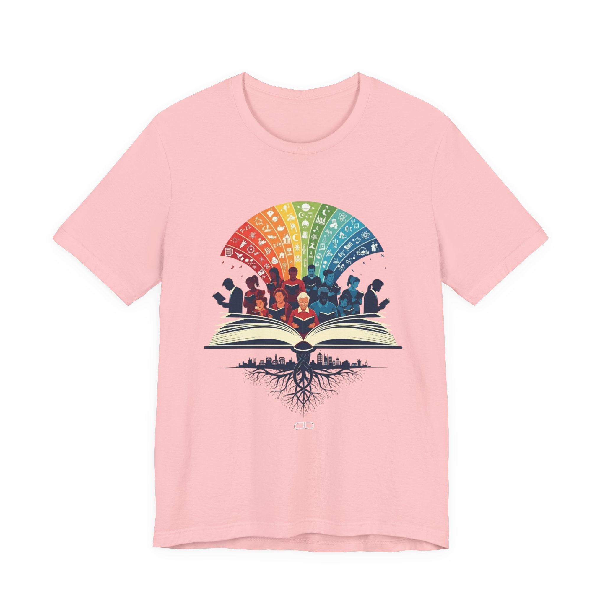 Rainbow Literary Unisex Tee, Book Lovers Gift, Teacher Appreciation Shirt, Reading Enthusiast Tee, Colorful Quote T-Shirt