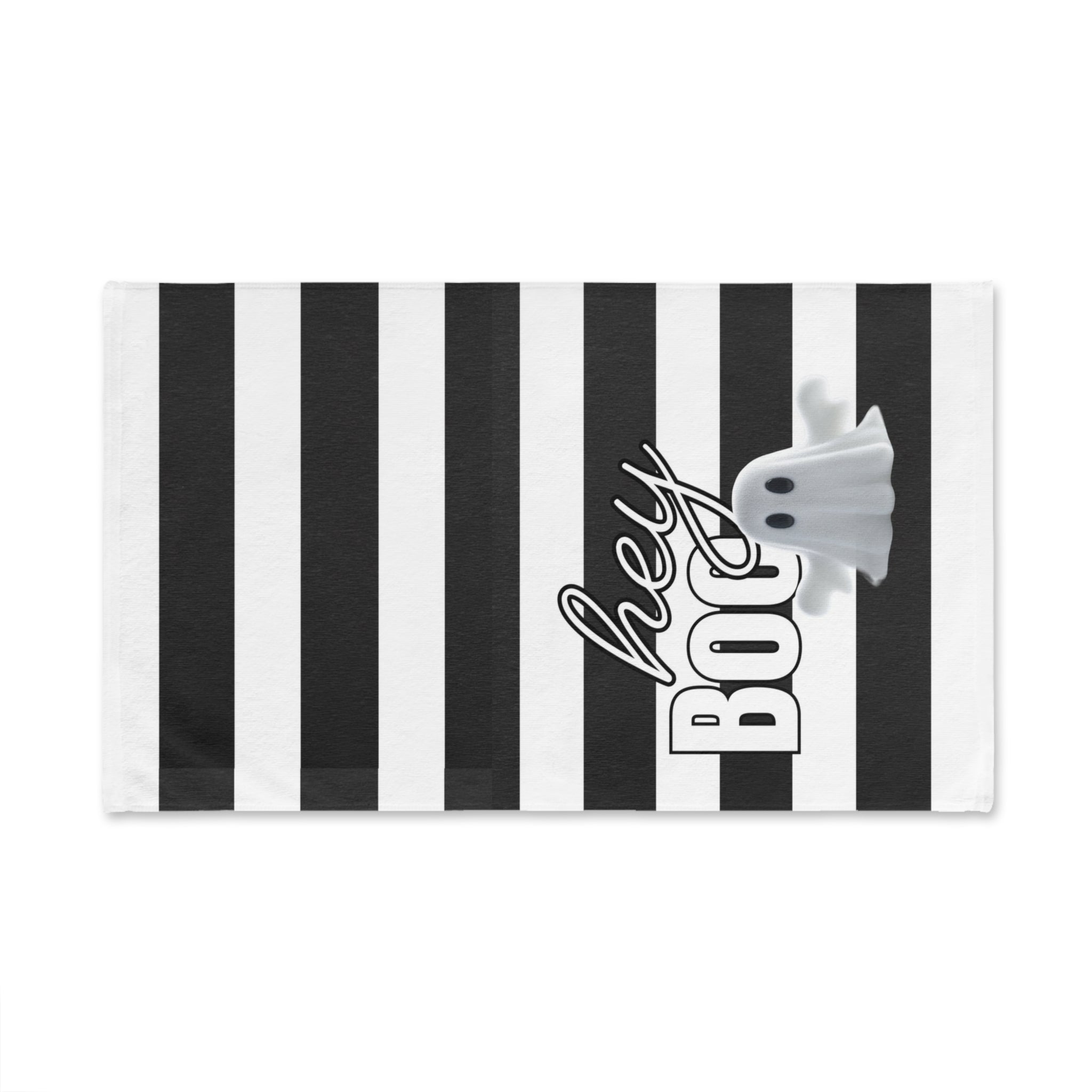 Hey Boo Halloween Hand Towel, Fun Decorative Towels, Kitchen Accessories, Ghost Themed Decor, Spooky Home Essentials