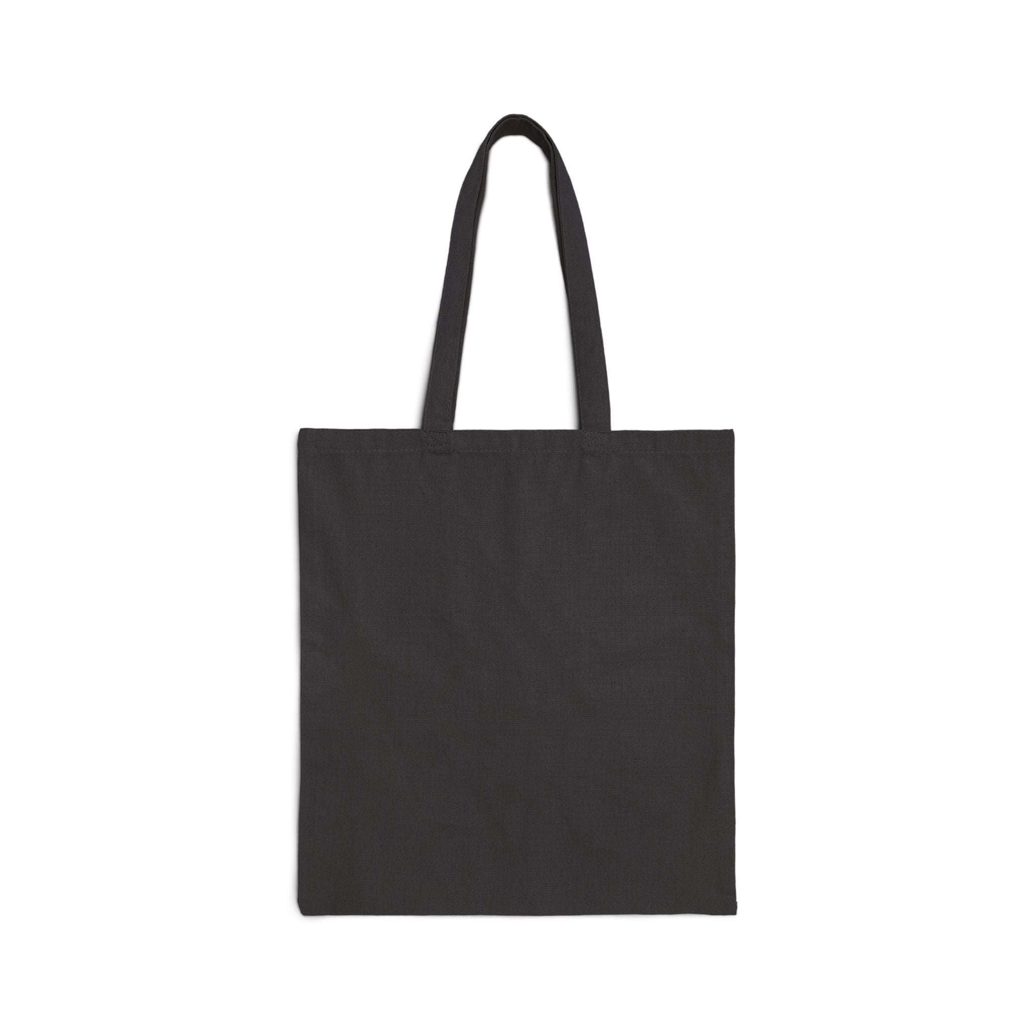 Little Ray of Pitch Black Monochrome Cotton Canvas Tote Bag - Eco-Friendly, Minimalist Shopping Bag, Everyday Use, Stylish Tote