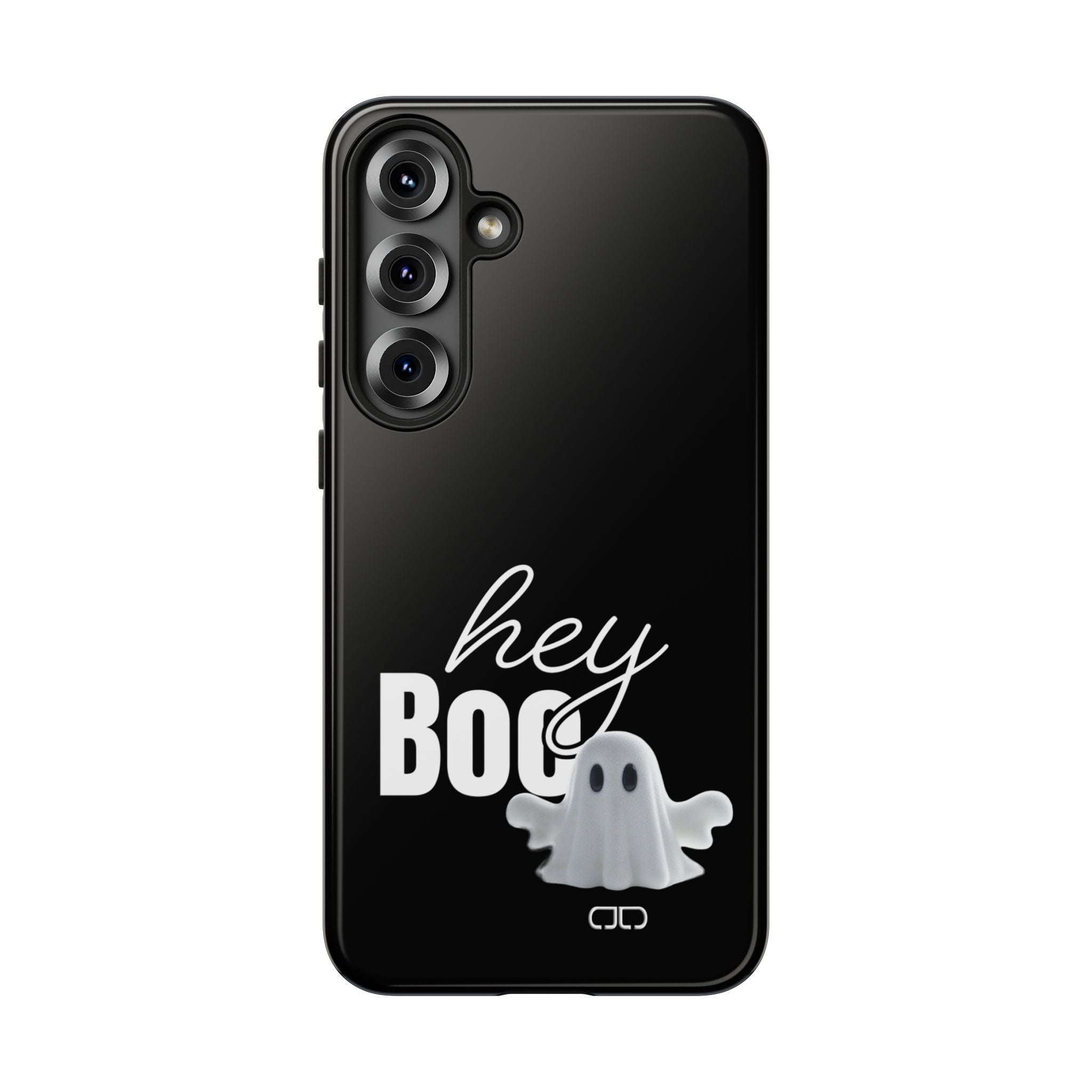 Hey Boo Tough Case, Ghost-Themed Phone Case, Cute Halloween Accessory, Spooky Gift for Friends, Tech Halloween Decor