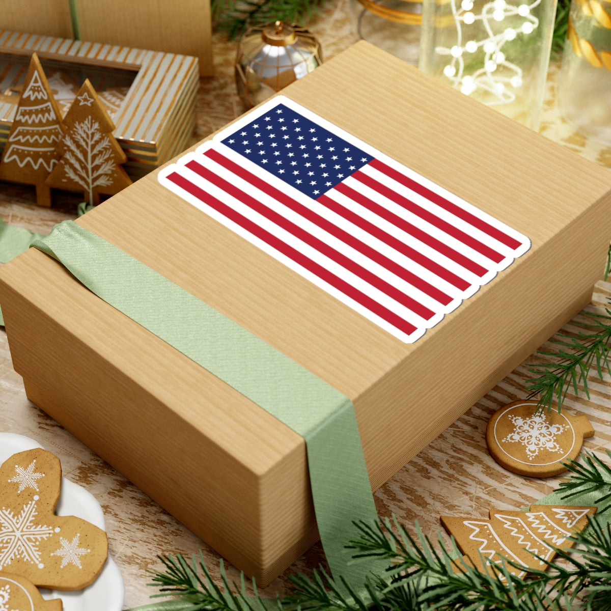 American Flag Stickers, Laptop Décor, Independence Day Gifts, Travel Stickers, USA Pride