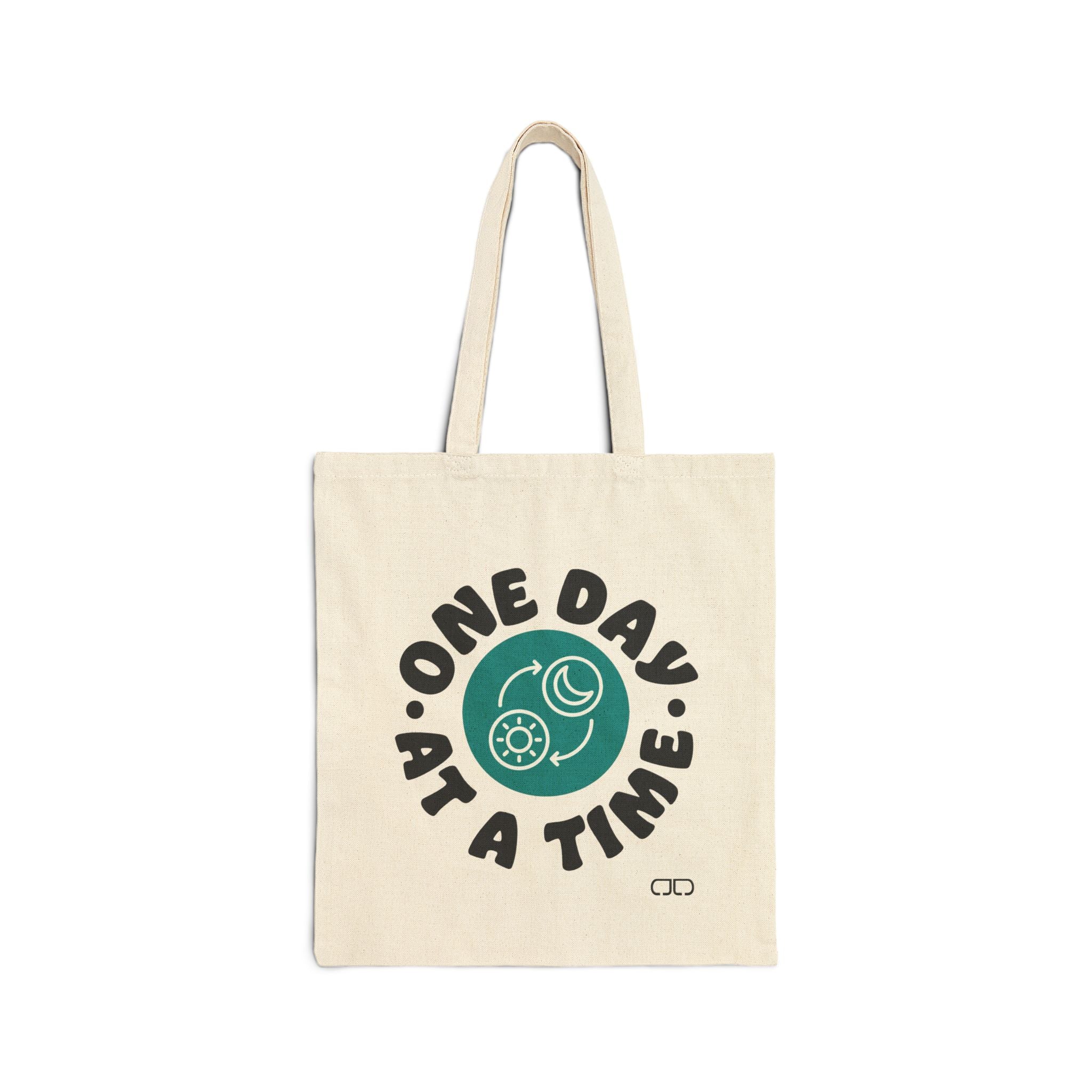 One Day At A Time Cotton Canvas Tote Bag - Eco-Friendly Shopping Bag, Inspirational Gift, Reusable Grocery Tote, Cute [...]