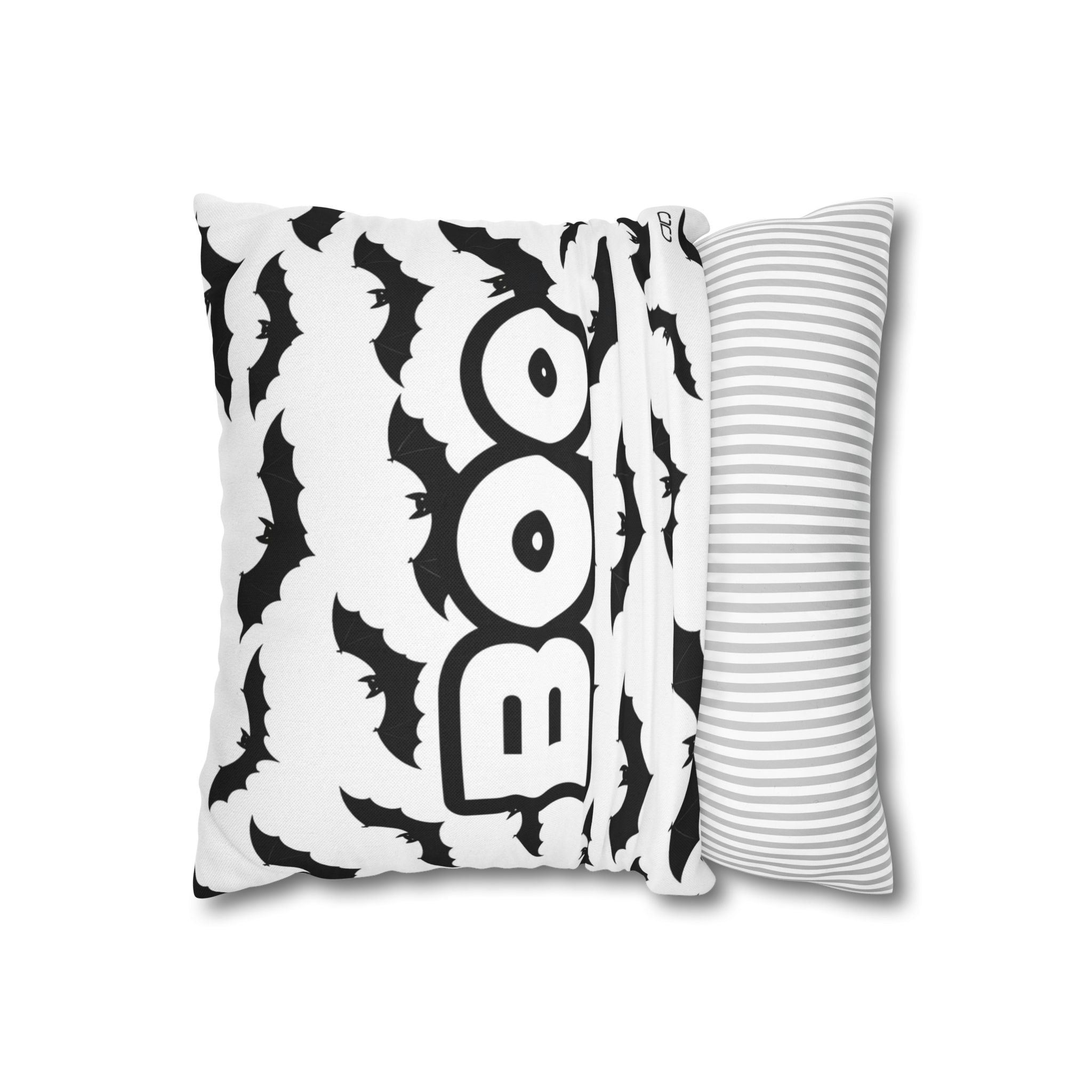 Boo | Halloween-Themed Spun Polyester Square Pillowcase, Boo Halloween Decor, Spooky Home Accent, Decorative Throw Pillow, Halloween Party [...]