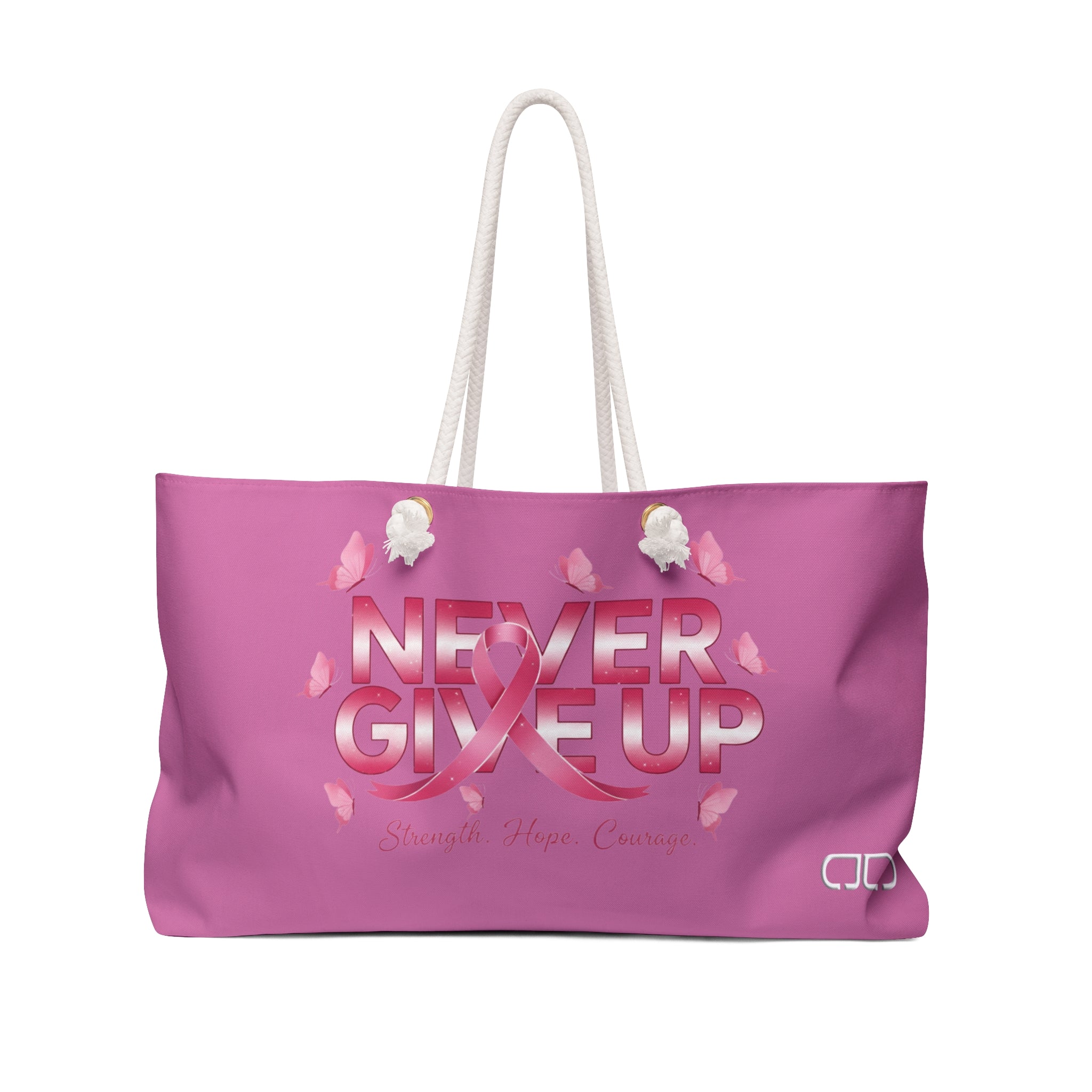'Never Give Up' Inspirational Weekender Bag | Motivational Travel Tote | Breast Cancer Awareness | Gift for Her | Fitness [...]