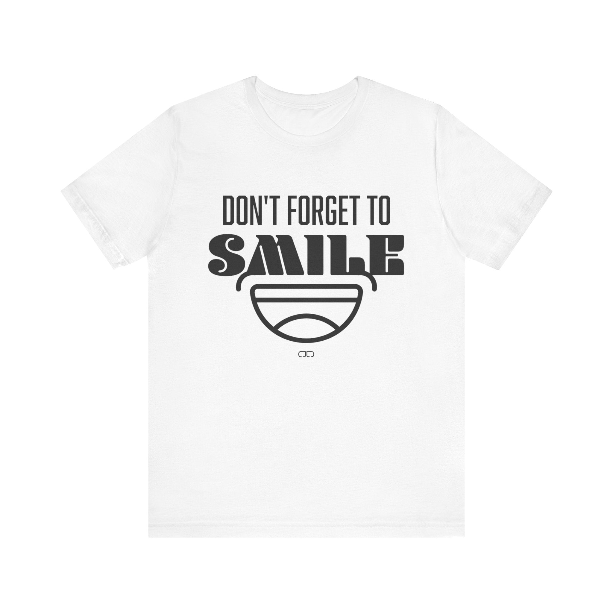 Don't Forget to Smile Tee, Motivational Shirt, Unisex Graphic Tee, Casual Wear, Gift for Friends, Positive Vibes