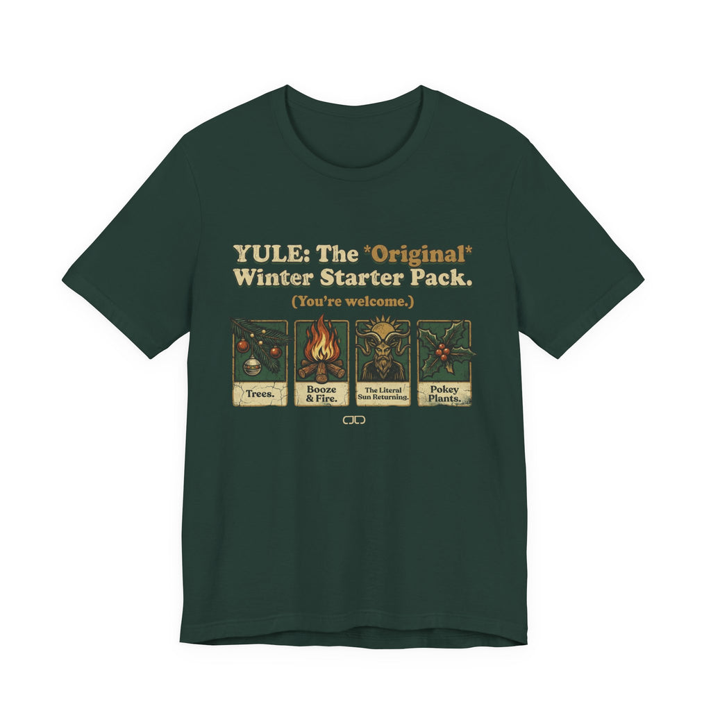 Yule Winter Starter Pack Tee — "YULE: The 'Ordinar' Winter Starter Pack (You’re Welcome)"