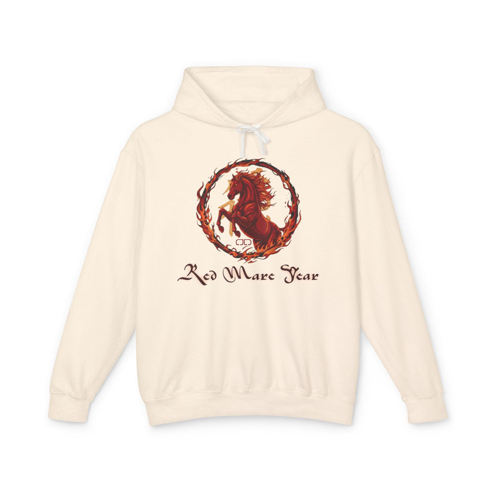 Red Mare Year Hoodie — Year of the Horse Graphic Hooded Sweatshirt