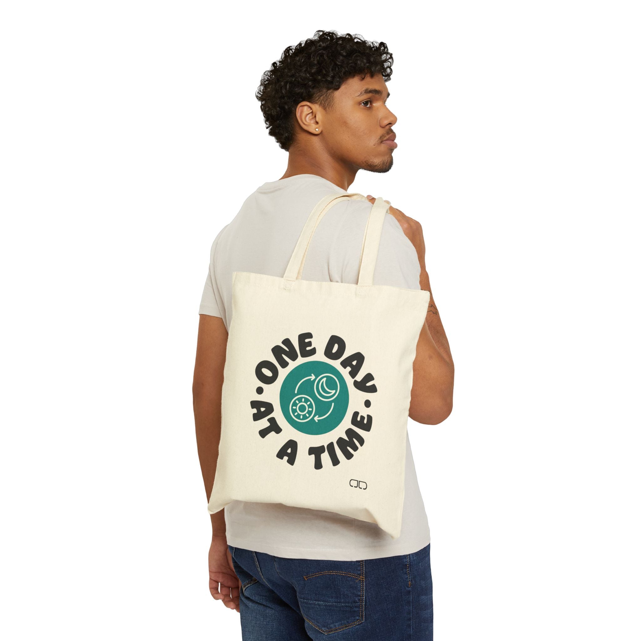 One Day At A Time Cotton Canvas Tote Bag - Eco-Friendly Shopping Bag, Inspirational Gift, Reusable Grocery Tote, Cute [...]