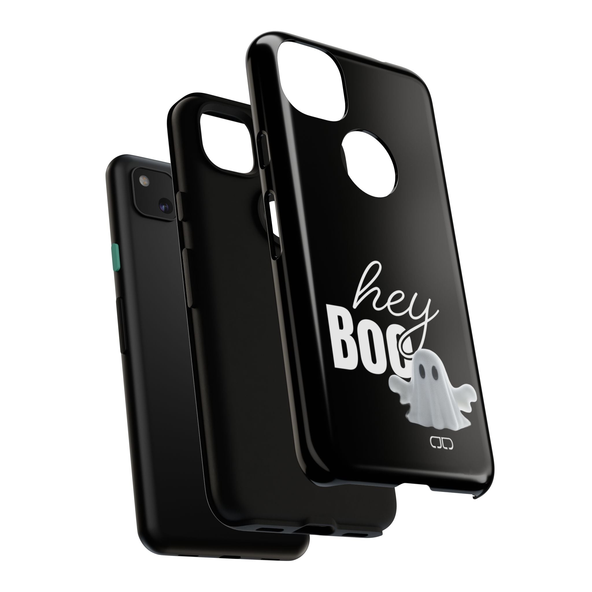 Hey Boo Tough Case, Ghost-Themed Phone Case, Cute Halloween Accessory, Spooky Gift for Friends, Tech Halloween Decor