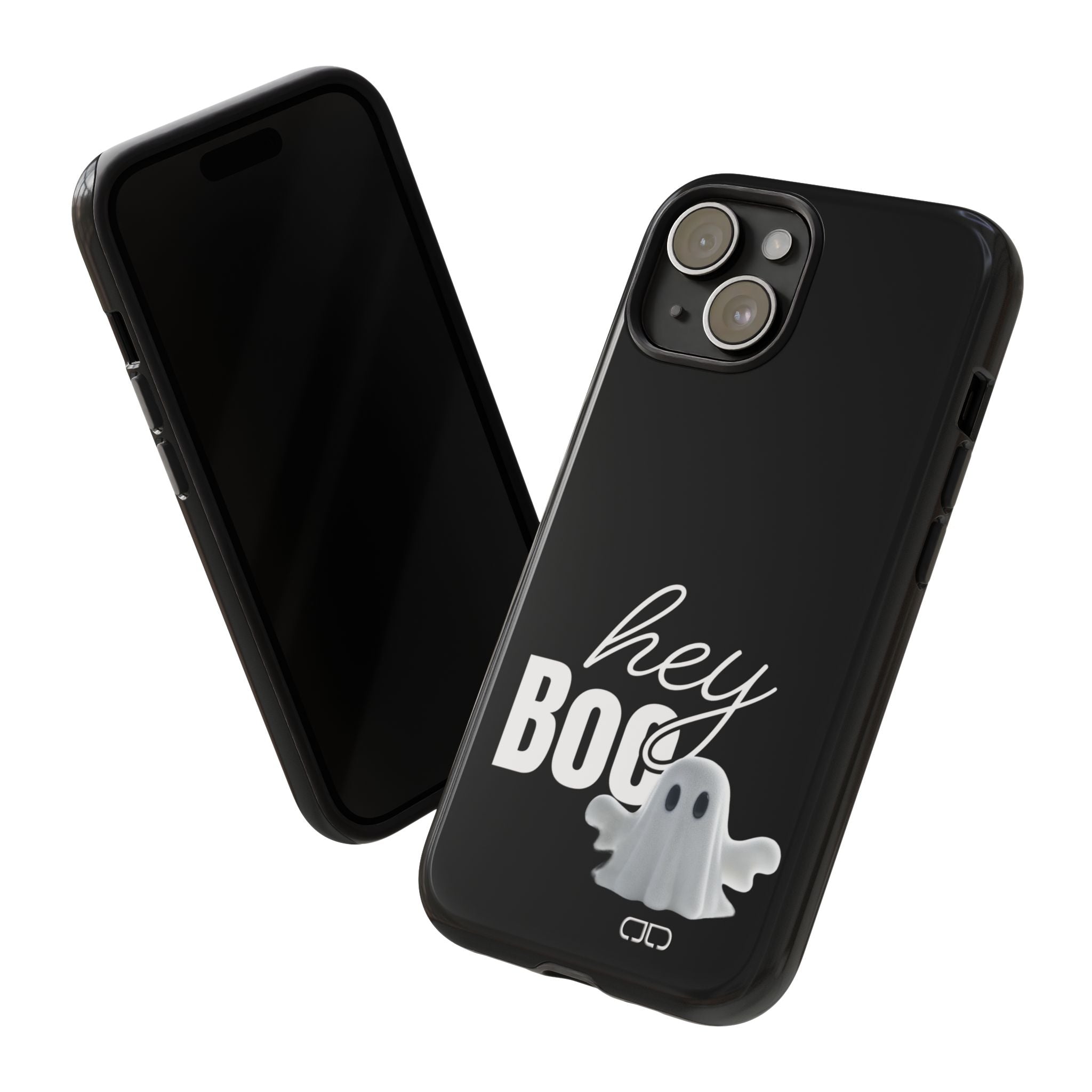 Hey Boo Tough Case, Ghost-Themed Phone Case, Cute Halloween Accessory, Spooky Gift for Friends, Tech Halloween Decor