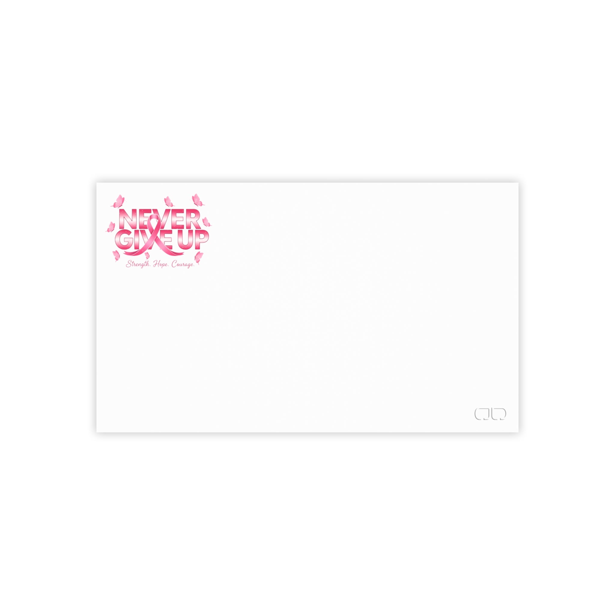 Never Give Up! Chic Pink Floral Post-it® Note Pads for Home or Office, Sticky Notes for Planners, Gifts for Her, Organization Essentials, CuteStationery