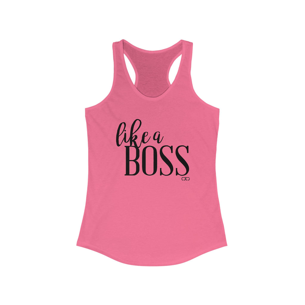 Boss Lady Racerback Tank | Women's Workout Top, Fitness Apparel, Casual Wear, Gift for Her, Motivational Shirt