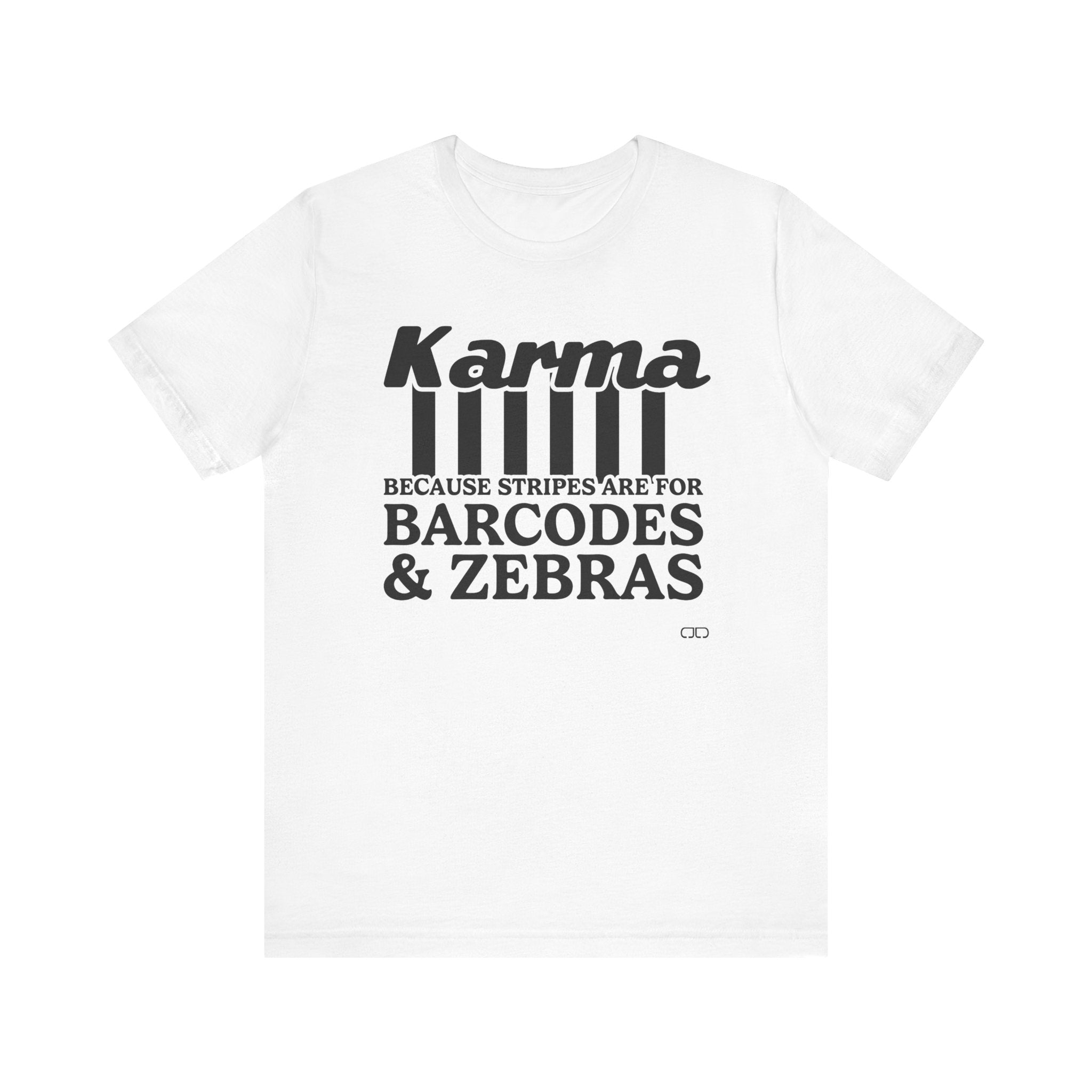 Karma Stripes Unisex Tee, Funny Graphic Shirt, Casual Wear, Gift for Friends, Summer Fashion, Statement Top