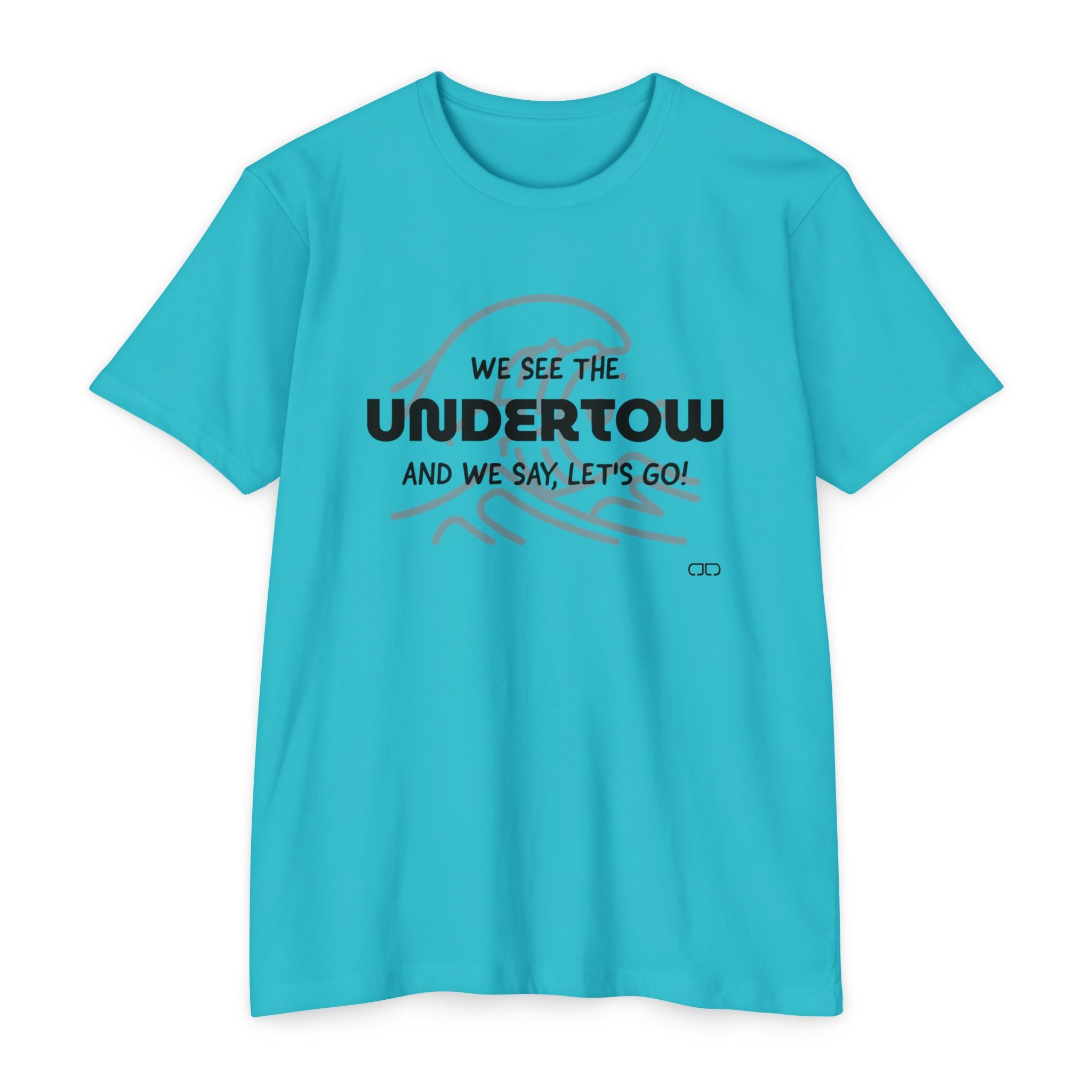 Undertow Coastal Vibe T-Shirt | Wave Graphic Tee, Surfing Apparel, Beach Lover Gift, Relaxed Casual Style, Summer Fun, Unisex Clothing