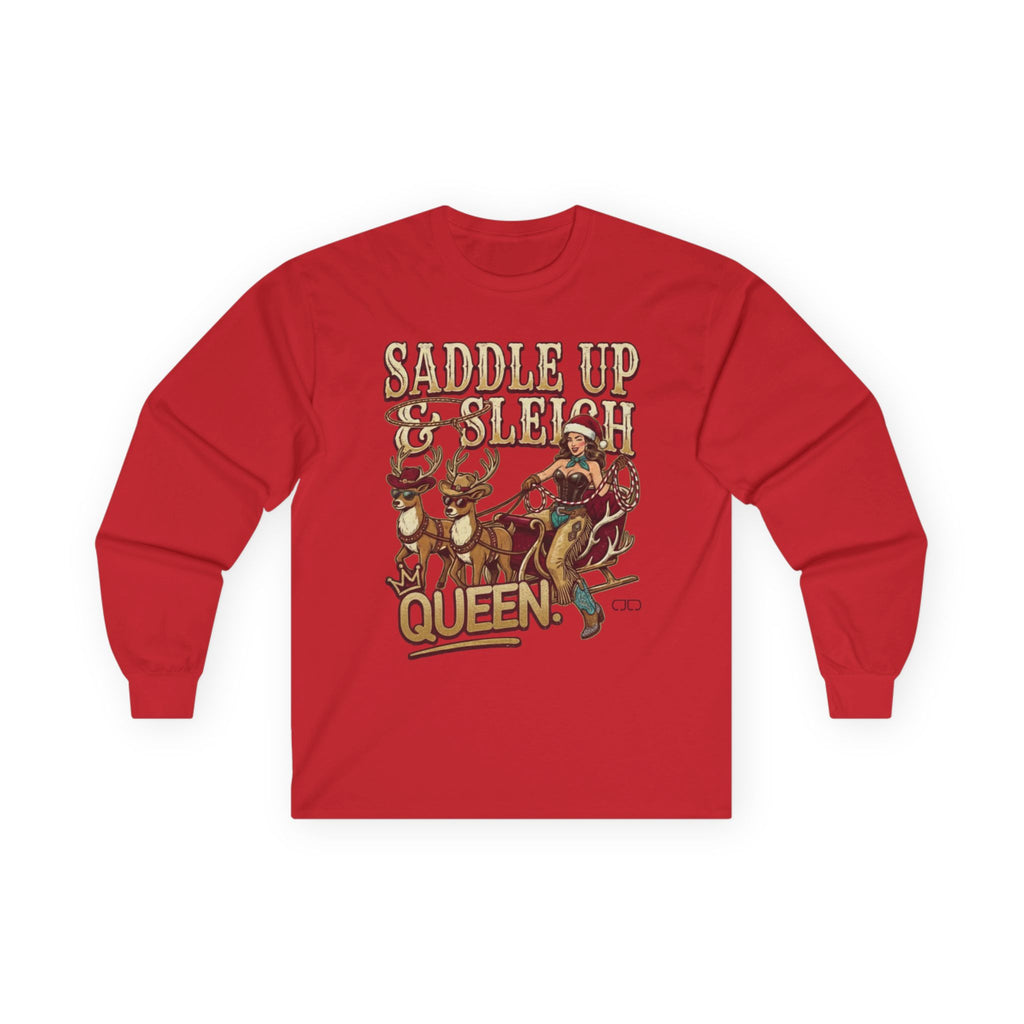 Saddle Up & Sleigh Long Sleeve Tee