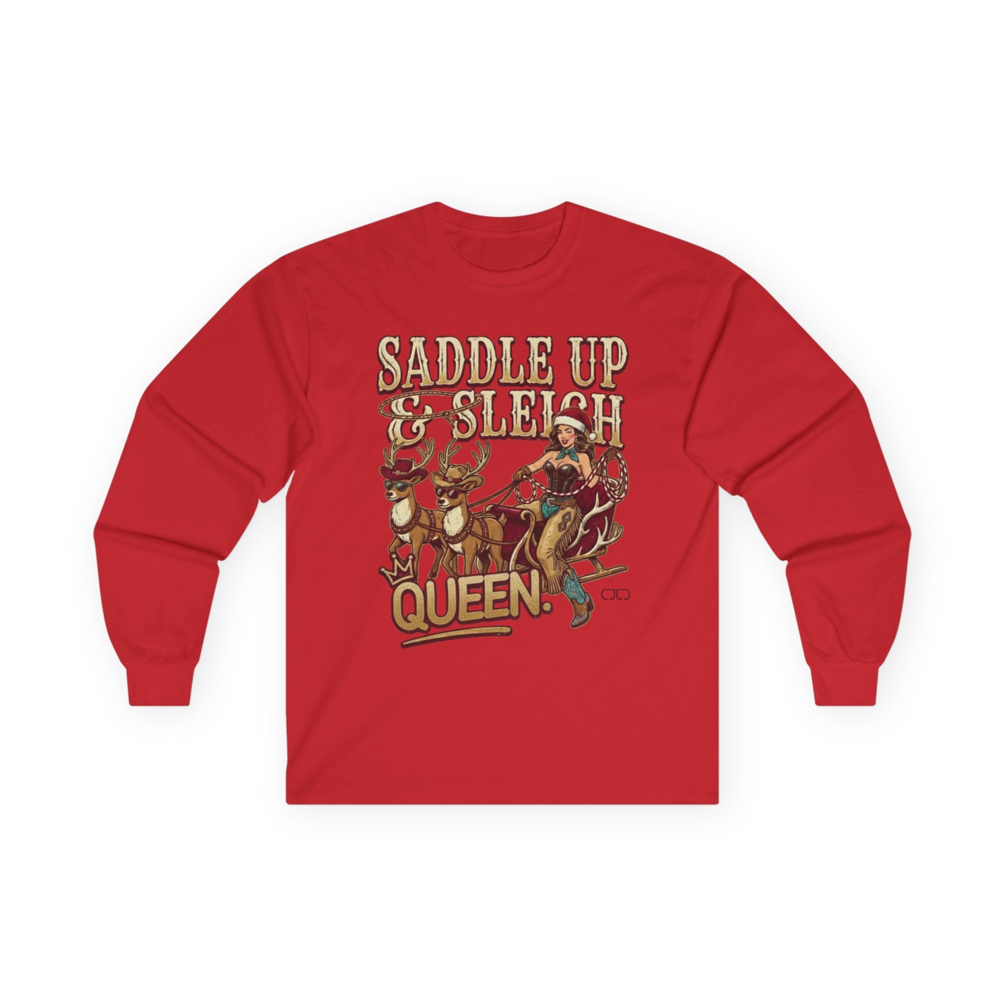 Saddle Up & Sleigh Long Sleeve Tee