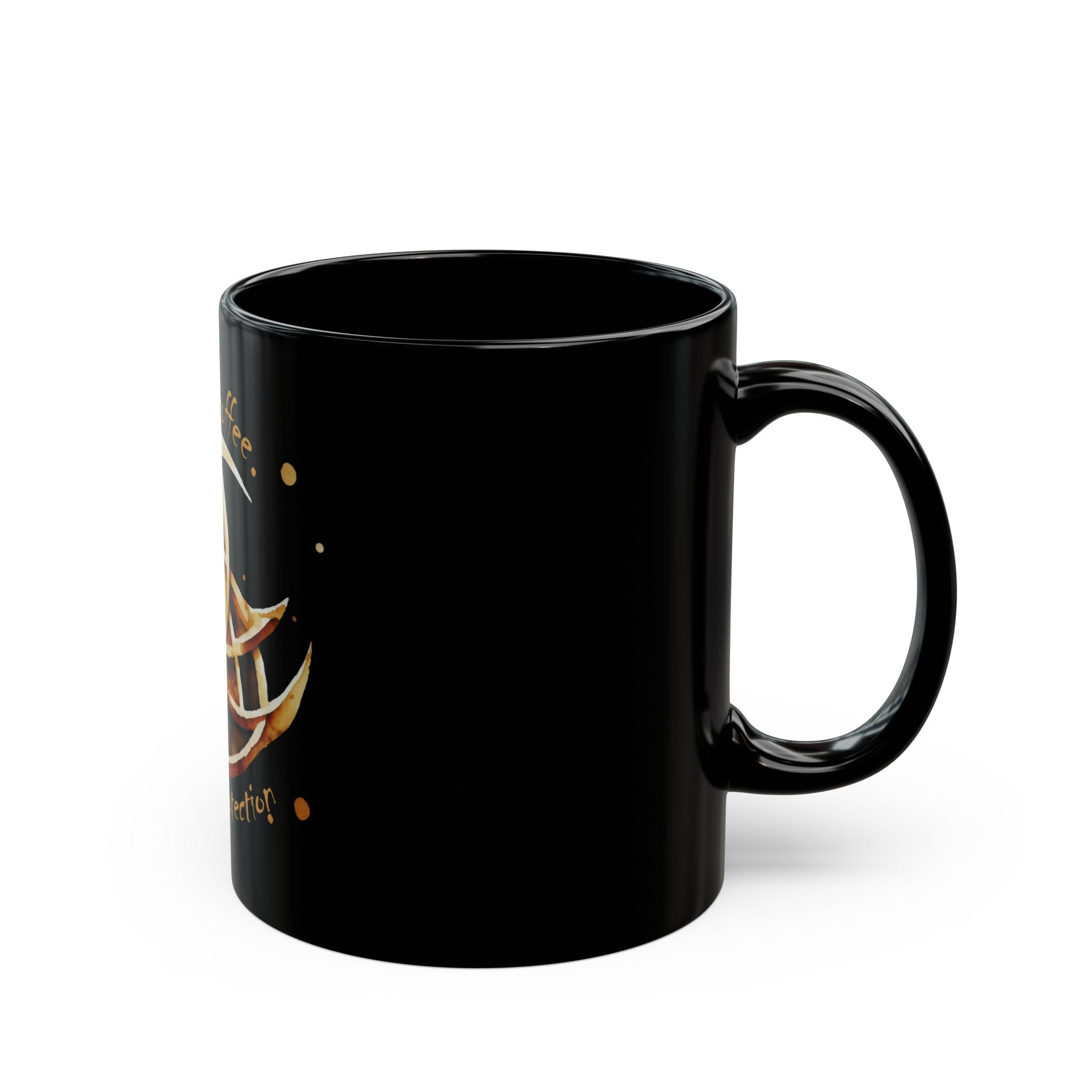 Magical Coffee Mug with Protective Design - Perfect Gift for Coffee Lovers, Witches, Occult Enthusiasts, Home Decor