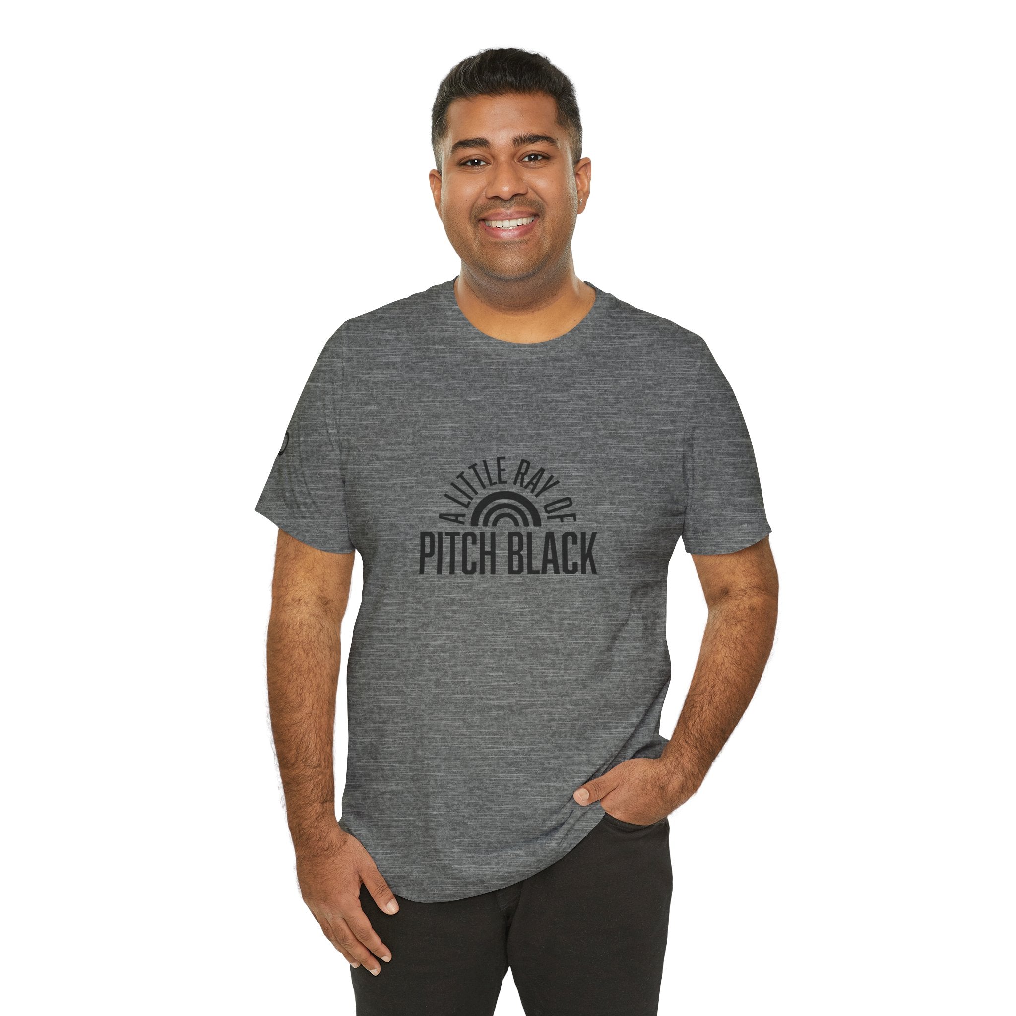 A Little Ray of Pitch Black Tee, Unisex Shirt, Gift for All Occasions, Casual Wear, Statement Tee, Unique Graphic T-Shirt