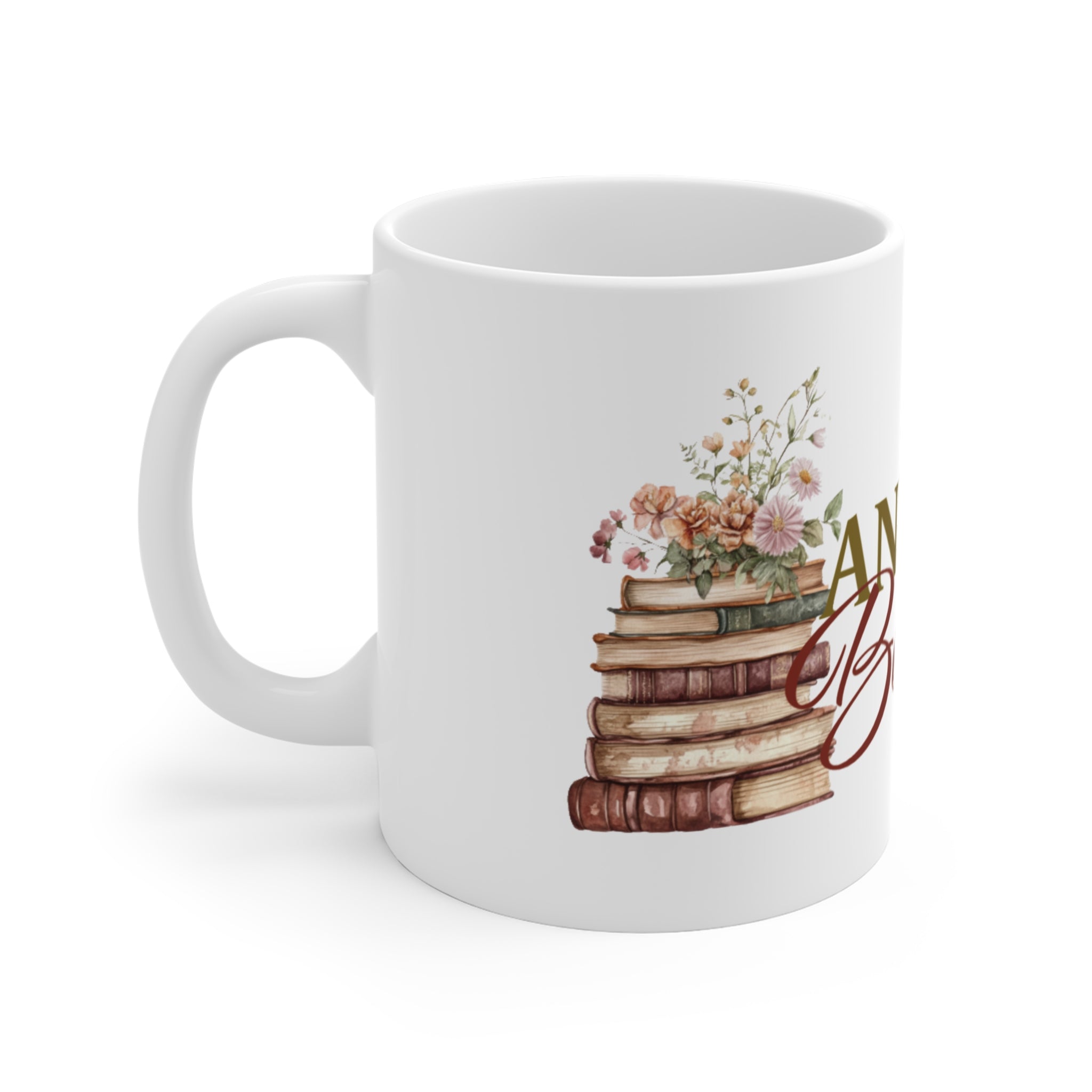 Book Club Mug with Floral Design, Anti-Social Book Club Gift, Coffee Cup for Readers, Literary Decor, Personalized Tea Mug