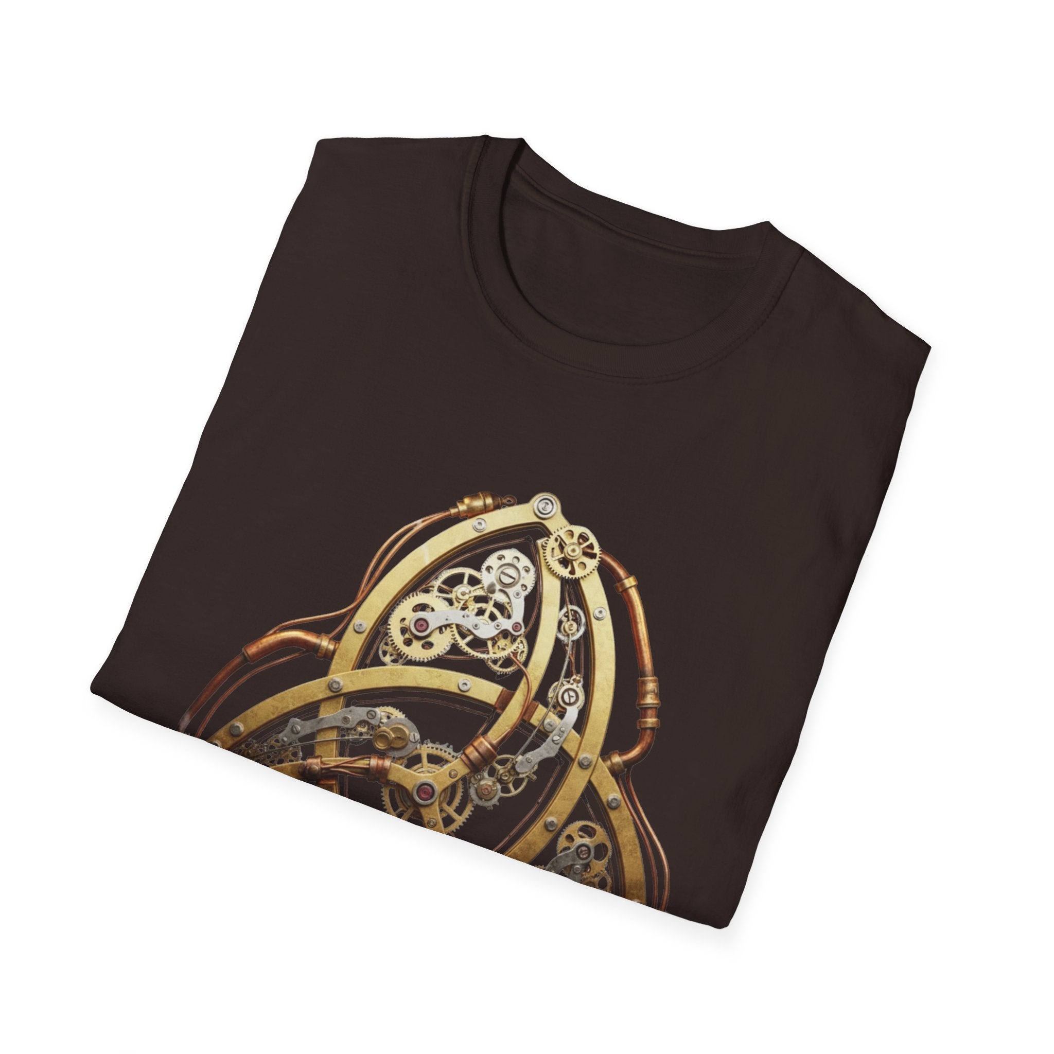 Steampunk Triquetra, Vintage Mechanism Tee, Casual Wear, Gift for Tech Enthusiasts, Unique Graphic Shirt, Perfect [...]