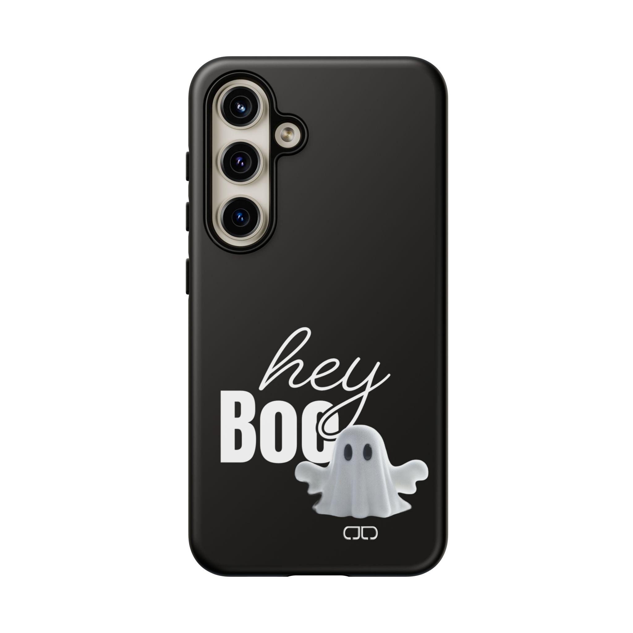 Hey Boo Tough Case, Ghost-Themed Phone Case, Cute Halloween Accessory, Spooky Gift for Friends, Tech Halloween Decor