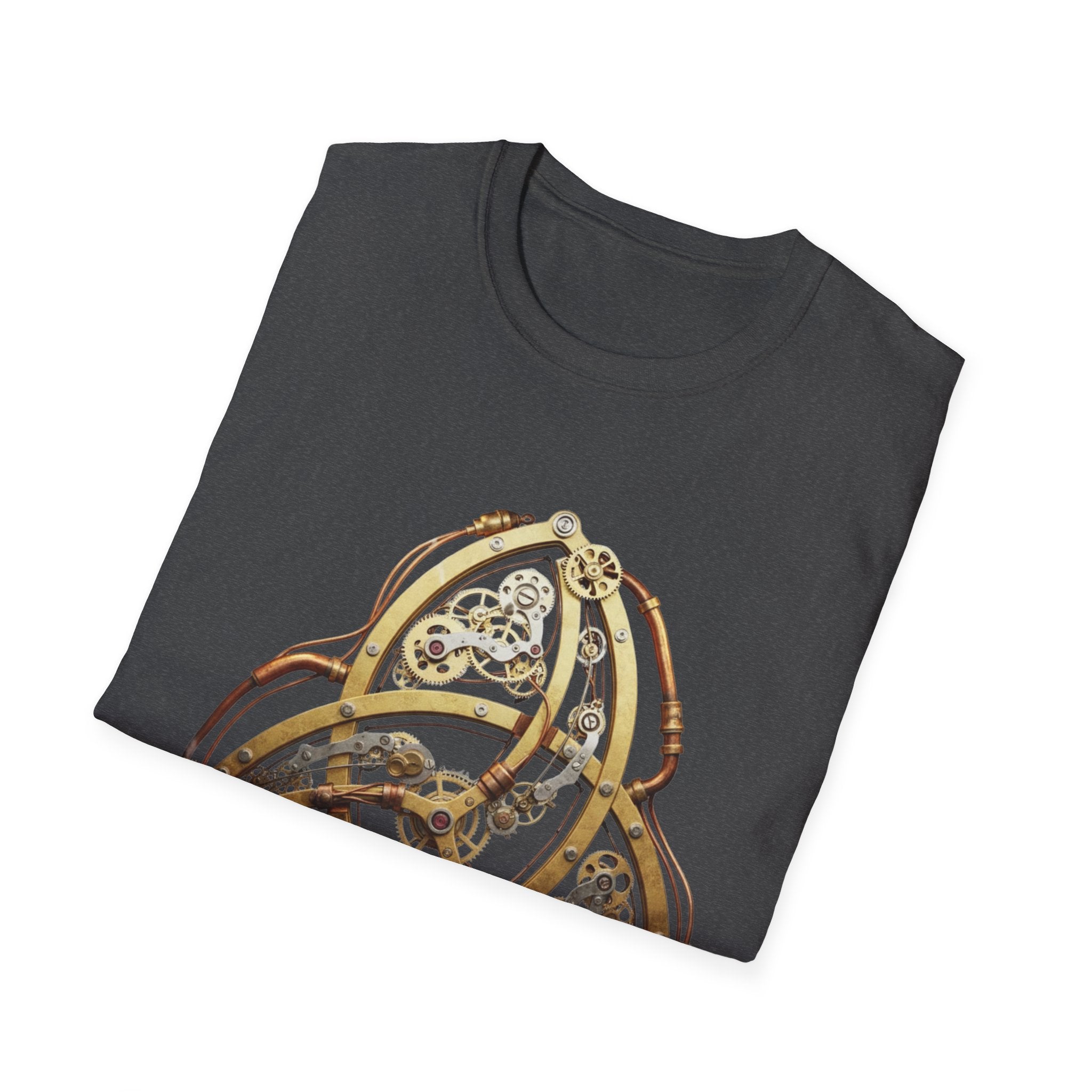 Steampunk Triquetra, Vintage Mechanism Tee, Casual Wear, Gift for Tech Enthusiasts, Unique Graphic Shirt, Perfect [...]