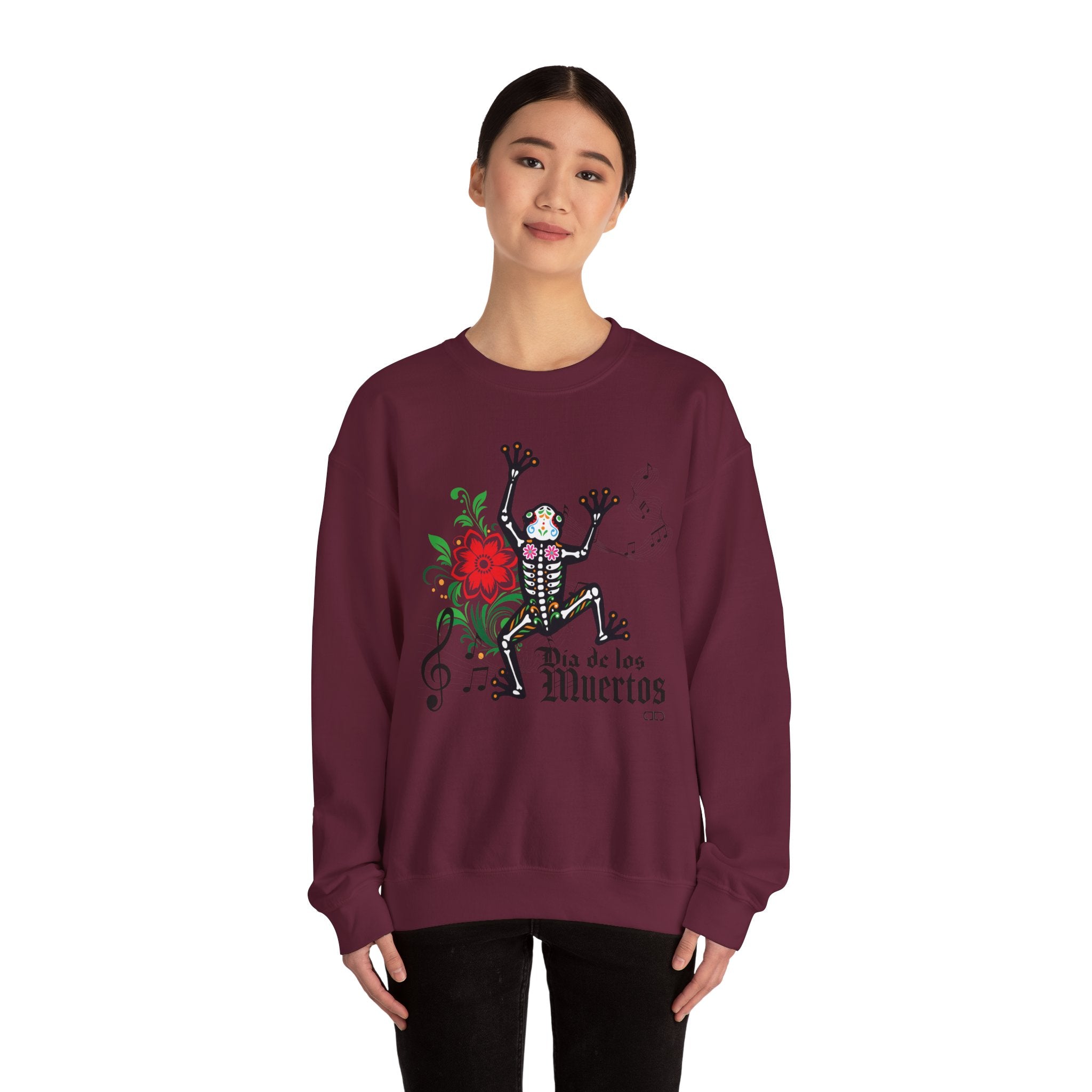 Dia de Los Muertos Crewneck Sweatshirt, Cozy Halloween Apparel, Unisex Sweatshirt, Day of the Dead Gift, Fall Fashion