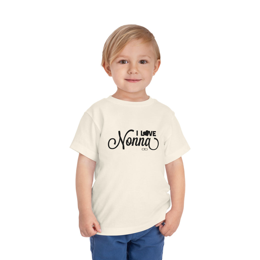 I Love Nonna Toddler Tee, Cute Baby Shirt, Gift for Grandparents, Toddler Clothing, Family Celebrations, Baby Shower Gift