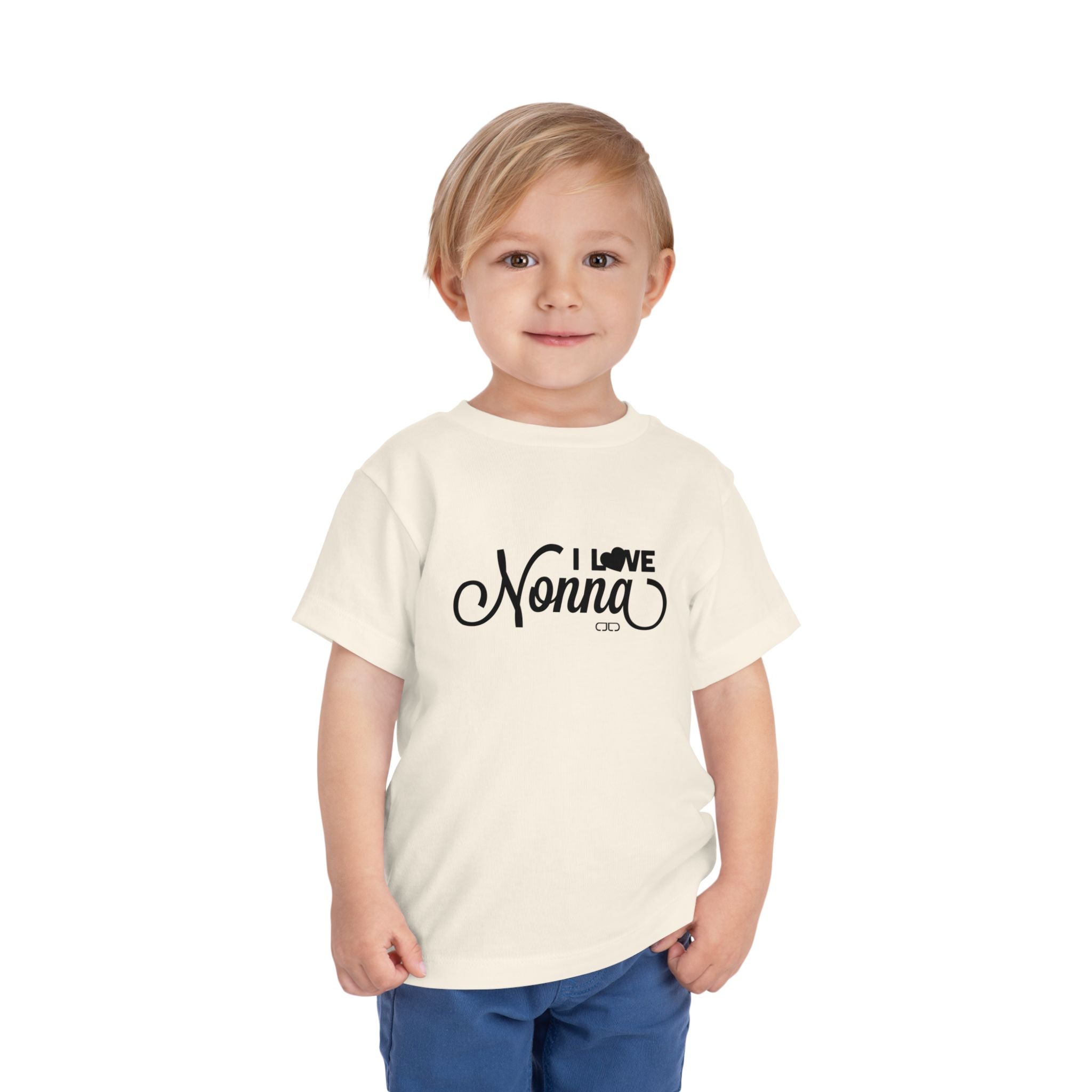 I Love Nonna Toddler Tee, Cute Baby Shirt, Gift for Grandparents, Toddler Clothing, Family Celebrations, Baby Shower Gift