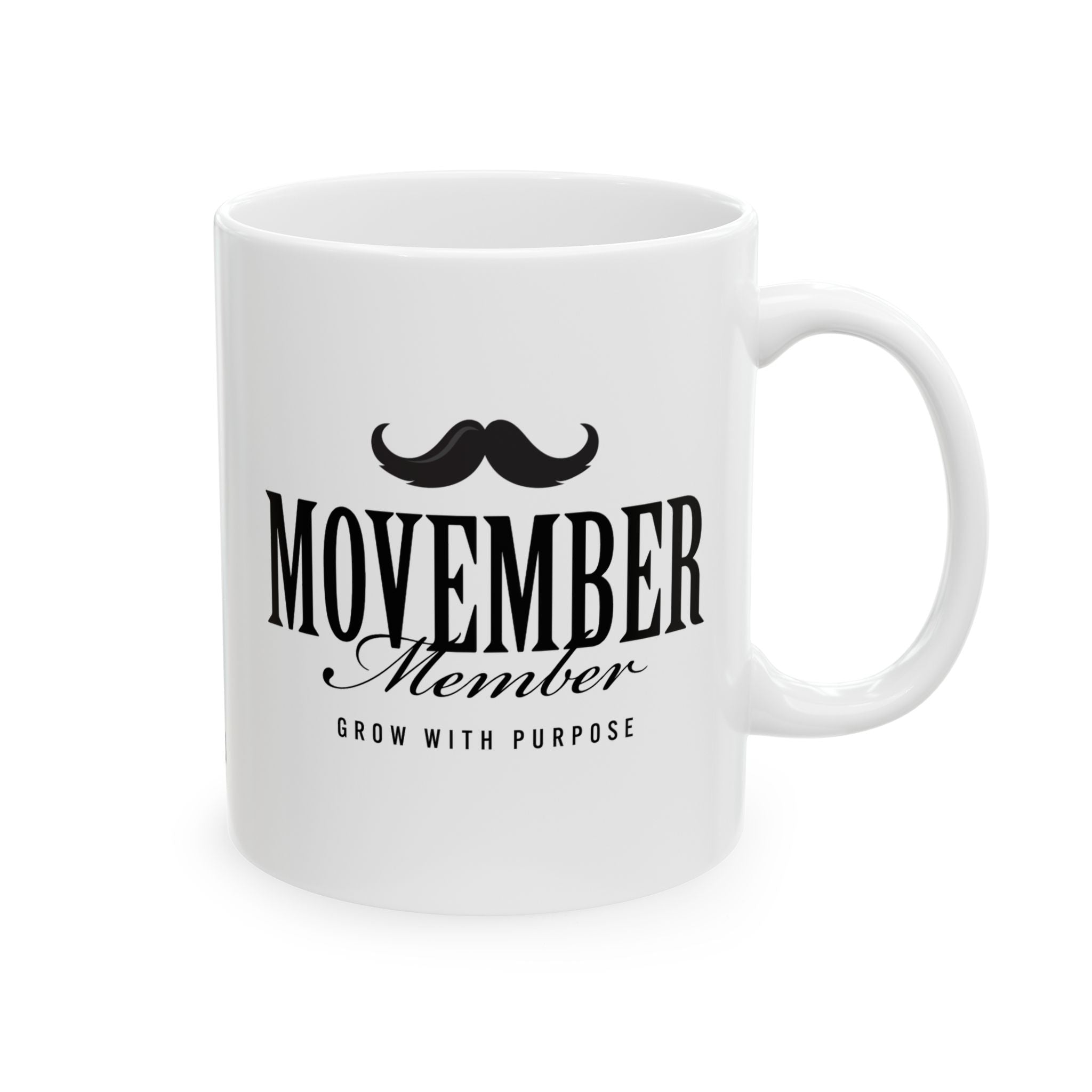 Movember Member Ceramic Mug | Perfect Gift for Coffee Lovers | Home Office Decor, Unique Mother's Day Present, Funny Mug for Her