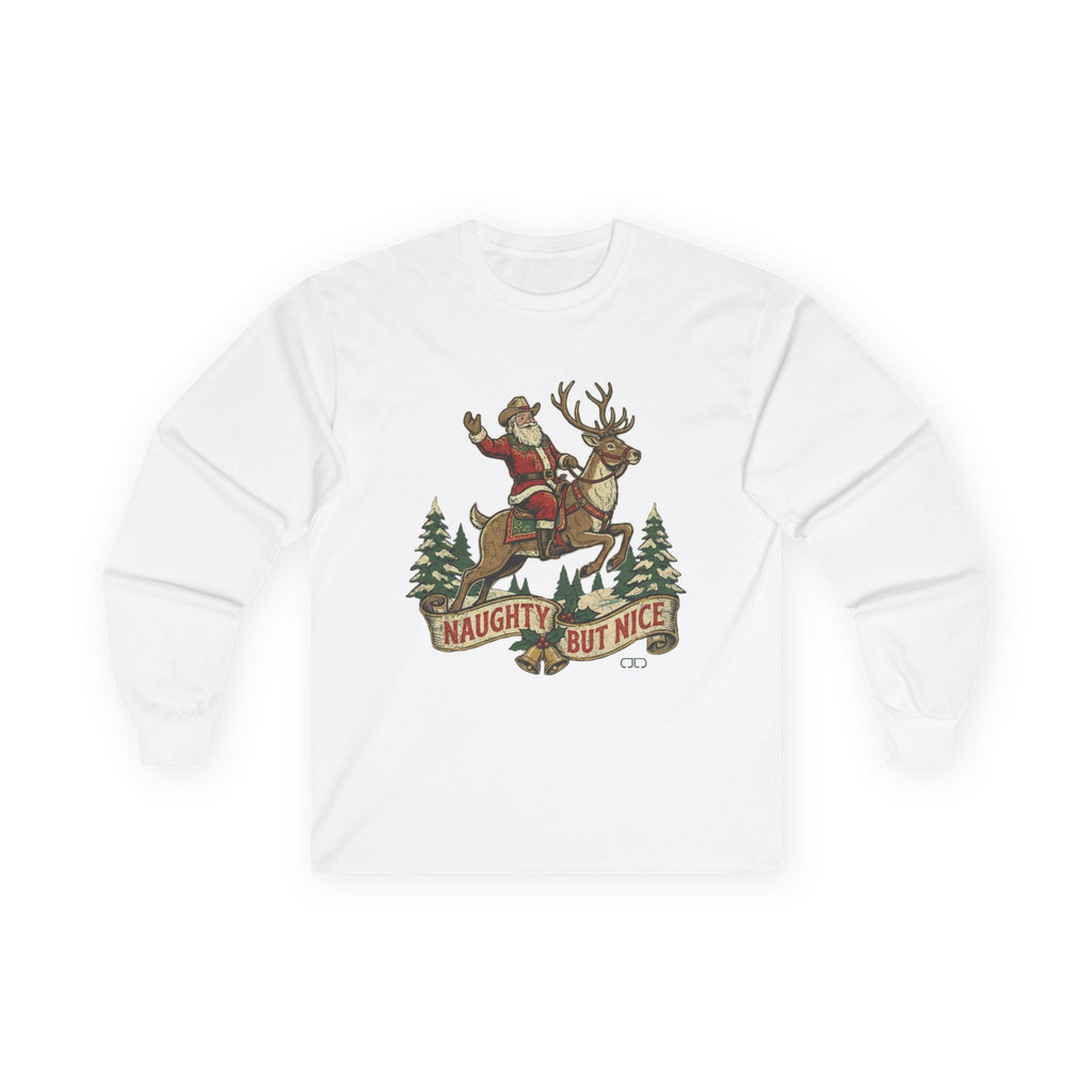 Naughty But Nice Santa Long Sleeve Tee