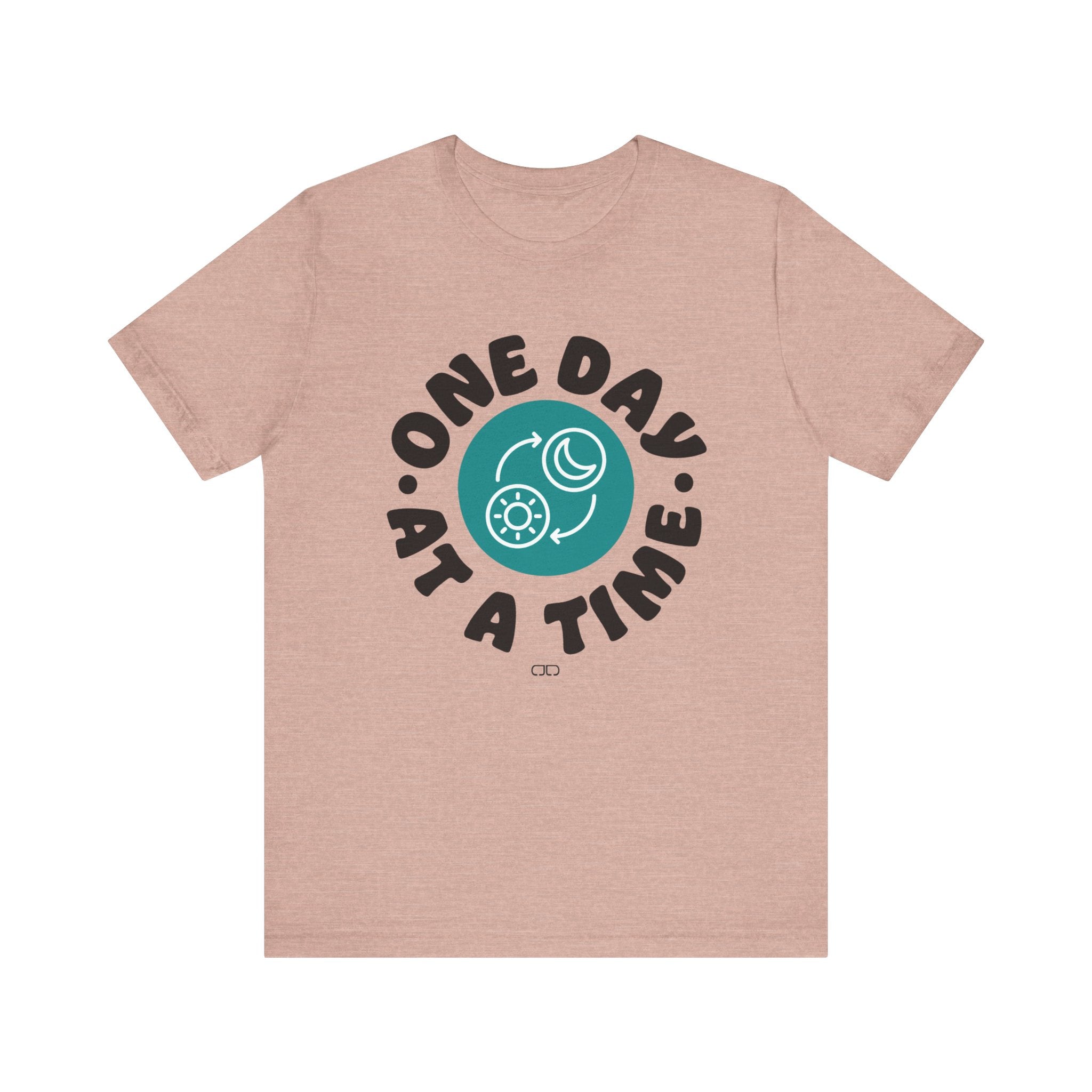 One Day At a Time Short Sleeve Tee | Motivational T-Shirt, Gift for Friends, Self-Care Reminder, Casual Wear, Everyday Comfort
