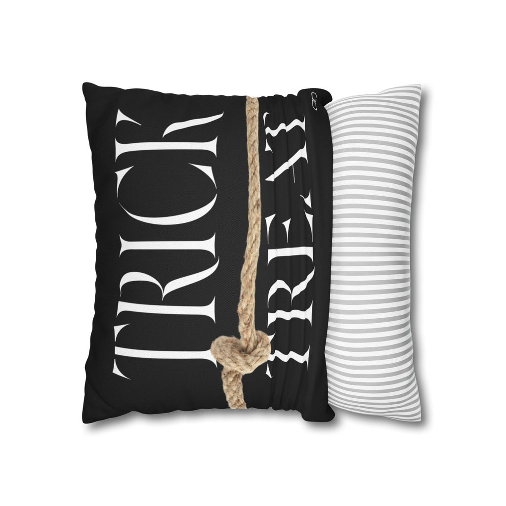 Halloween Trick or Treat Pillowcase, Spun Polyester Home Decor, Cozy Autumn Vibes, Seasonal Cushion Cover, Perfect for Fall Celebrations