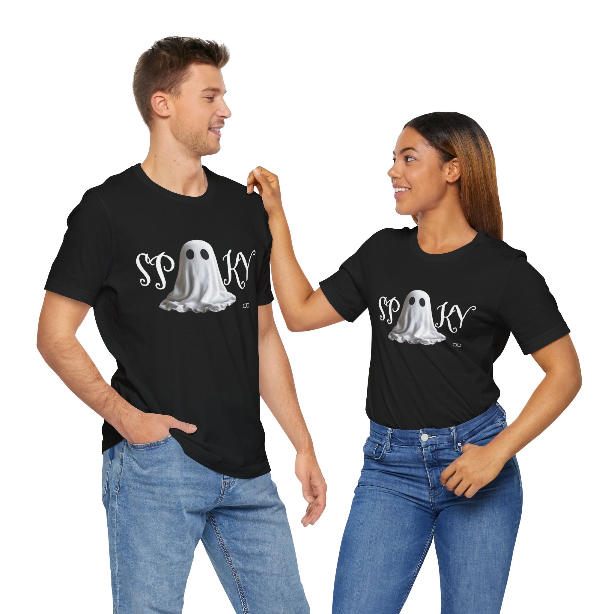 Spooky Ghost Unisex Tee, Halloween Shirt, Cute Ghost Tee, Trendy Graphic Tee, Fall Fashion, Casual Wear, Costume Party
