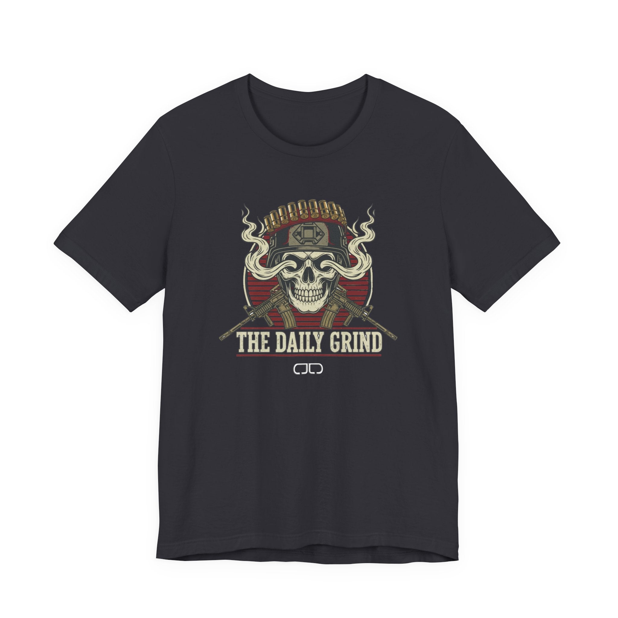The Daily Grind Skull Tee — Vintage Rider Motorcycle T‑Shirt