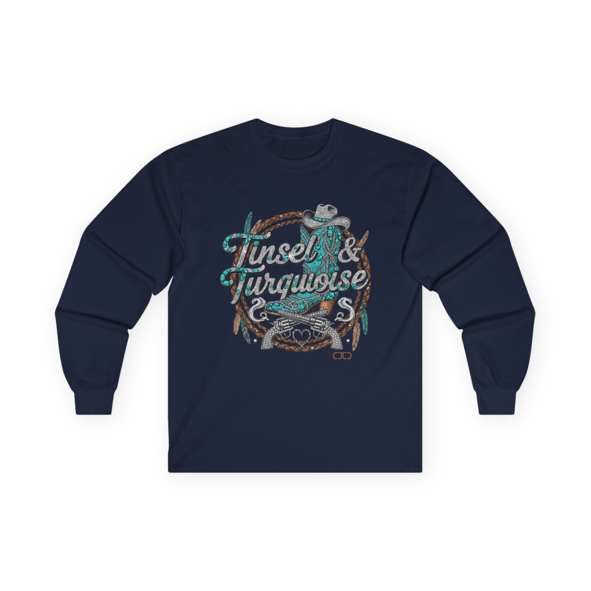 Tinsel & Turquoise Long Sleeve Tshirt