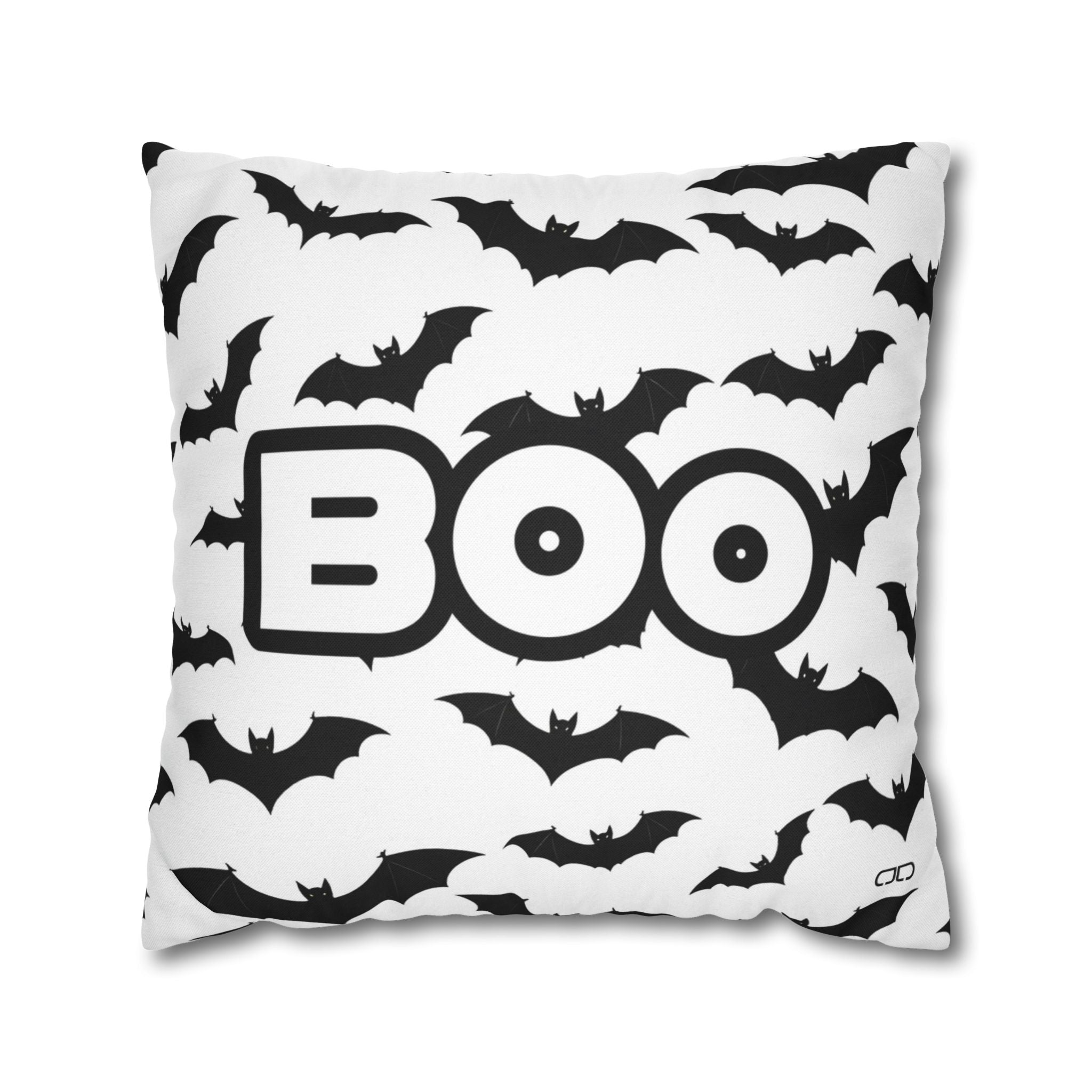 Boo | Halloween-Themed Spun Polyester Square Pillowcase, Boo Halloween Decor, Spooky Home Accent, Decorative Throw Pillow, Halloween Party [...]