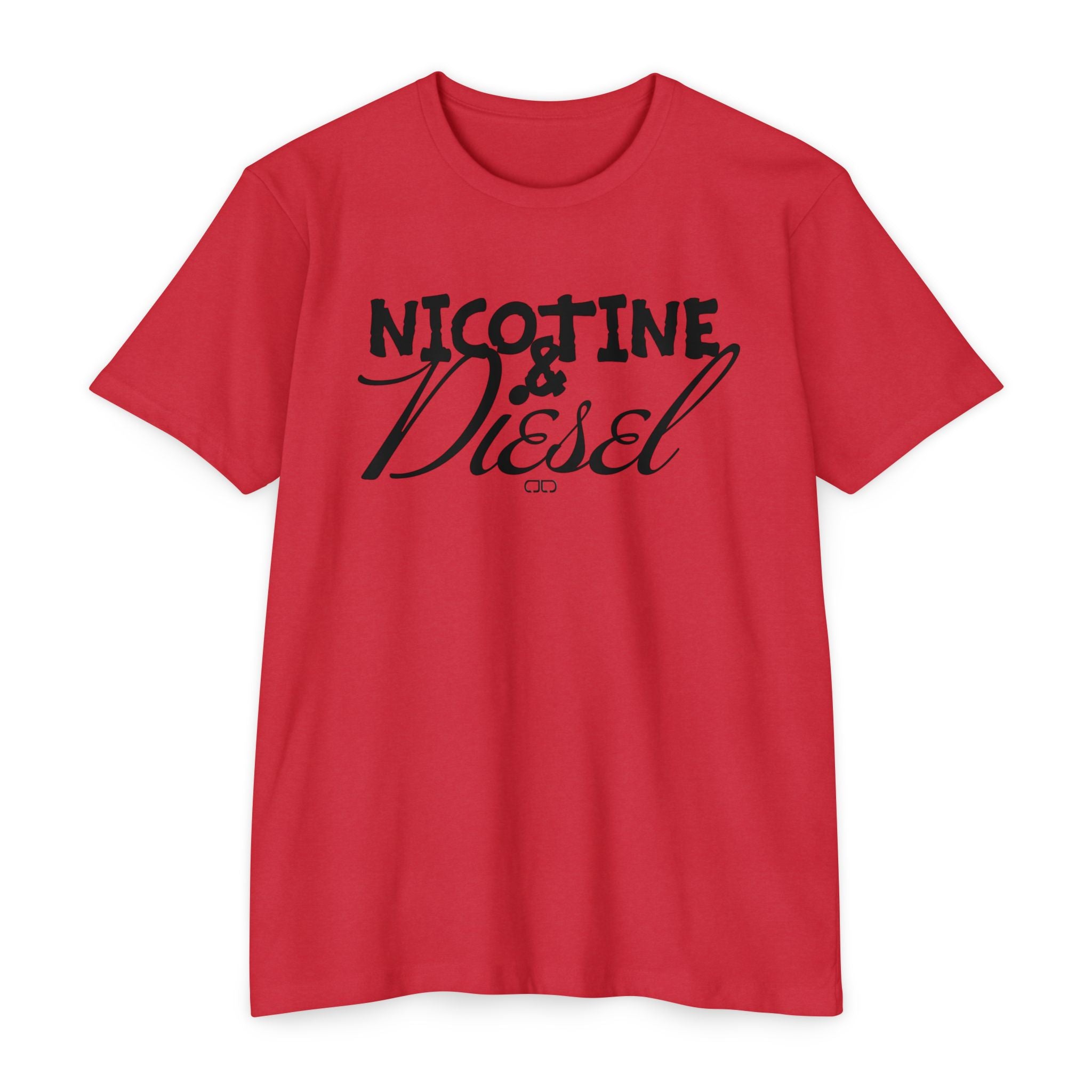 Unisex Nicotine & Diesel T-Shirt | Casual Streetwear, Gift for Smokers, Vintage-Inspired Tee, Relaxed Fit Apparel, Everyday Wear