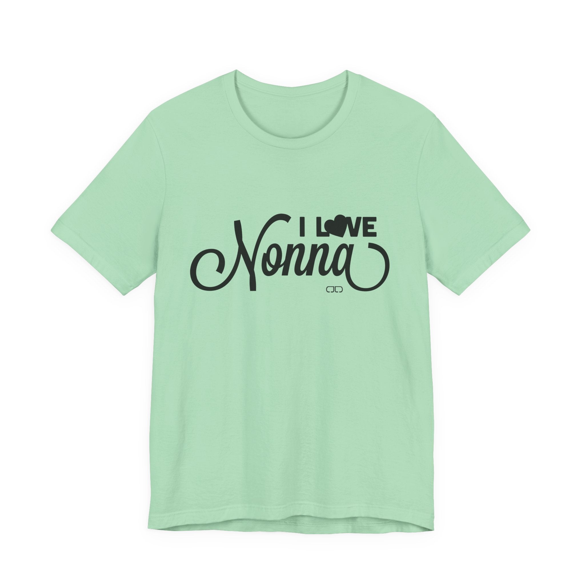 I Love Nonna Unisex Jersey Short Sleeve Tee, Gift for Grandma, Mother's Day, Family Reunion, Comfortable Casual Wear, Cozy Tee