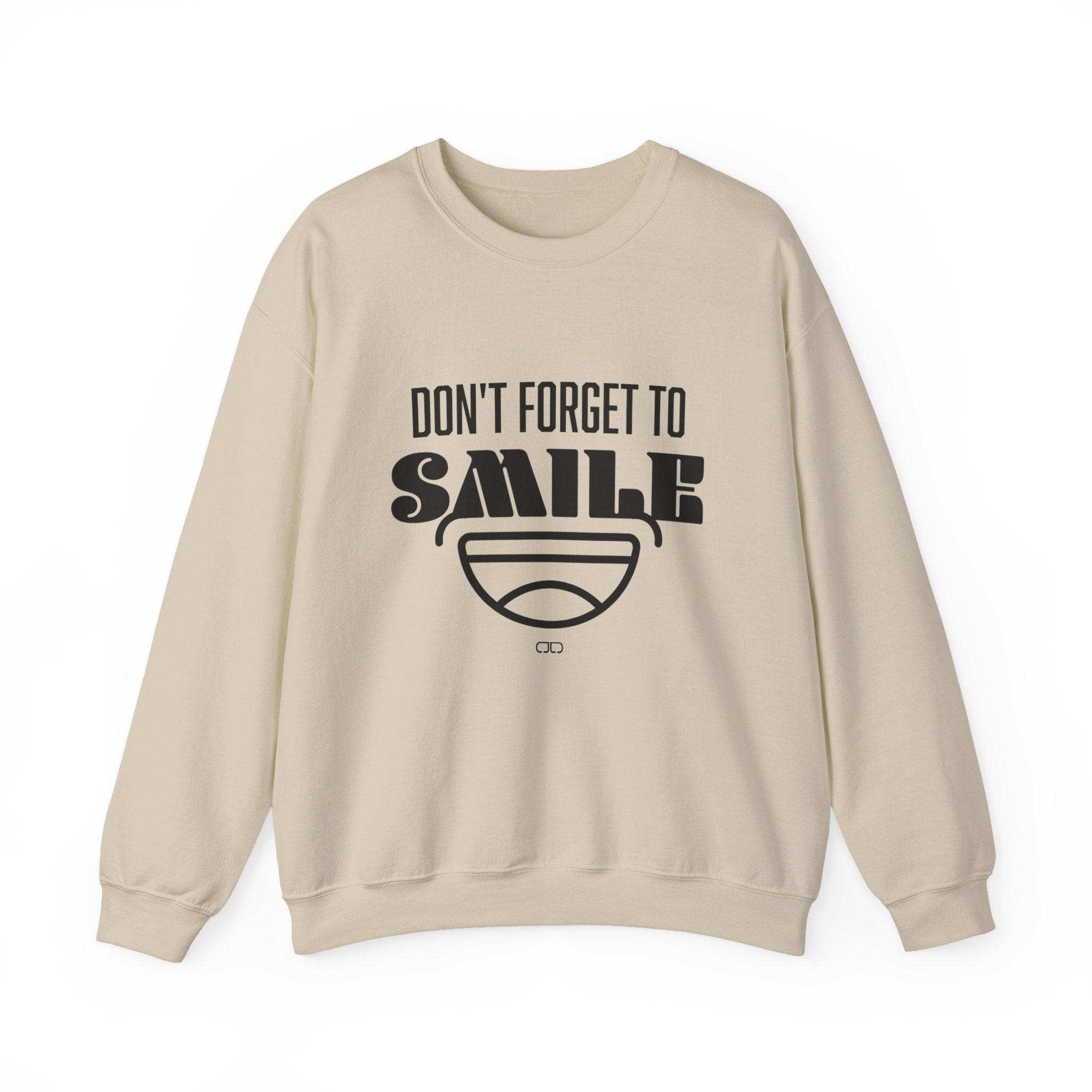 Don't Forget To Smile Sweatshirt, Cozy Crewneck, Gift for Friends, Positive Vibes Apparel, Motivational Sweatshirt, Everyday Comfort