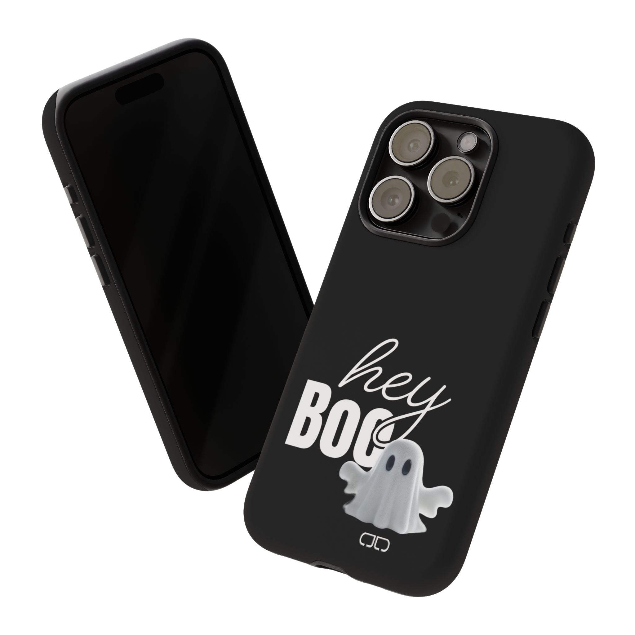 Hey Boo Tough Case, Ghost-Themed Phone Case, Cute Halloween Accessory, Spooky Gift for Friends, Tech Halloween Decor