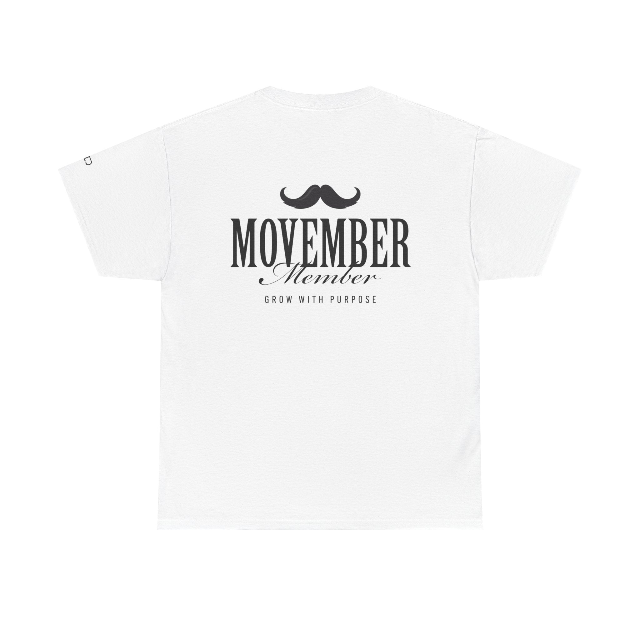 Movember Member  | Comfortable Cotton Shirt, Gifts, Fundraisers, Casual Wear, Everyday Style