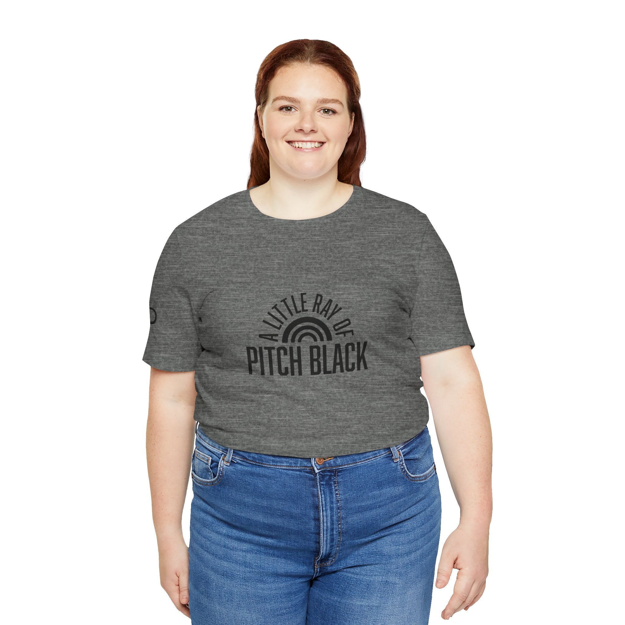A Little Ray of Pitch Black Tee, Unisex Shirt, Gift for All Occasions, Casual Wear, Statement Tee, Unique Graphic T-Shirt