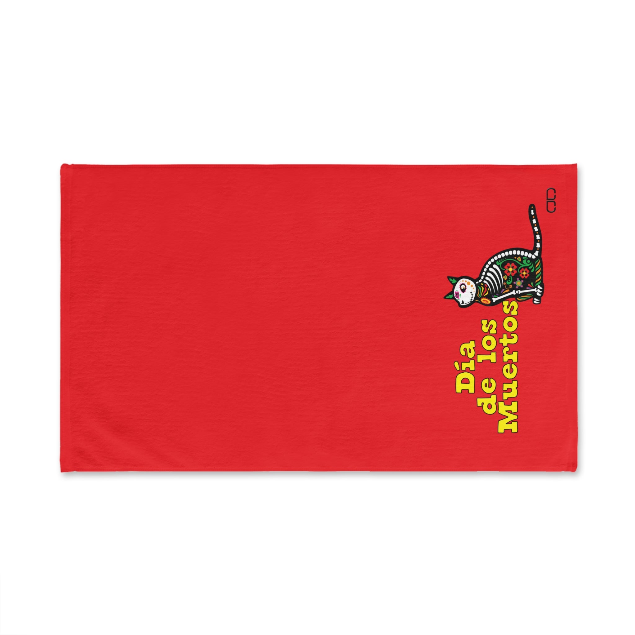 Dia de Los Muertos Hand Towel, Colorful Mexican Decor, Cat Design Kitchen Towel, Holiday Gift, Festive Home Accessory