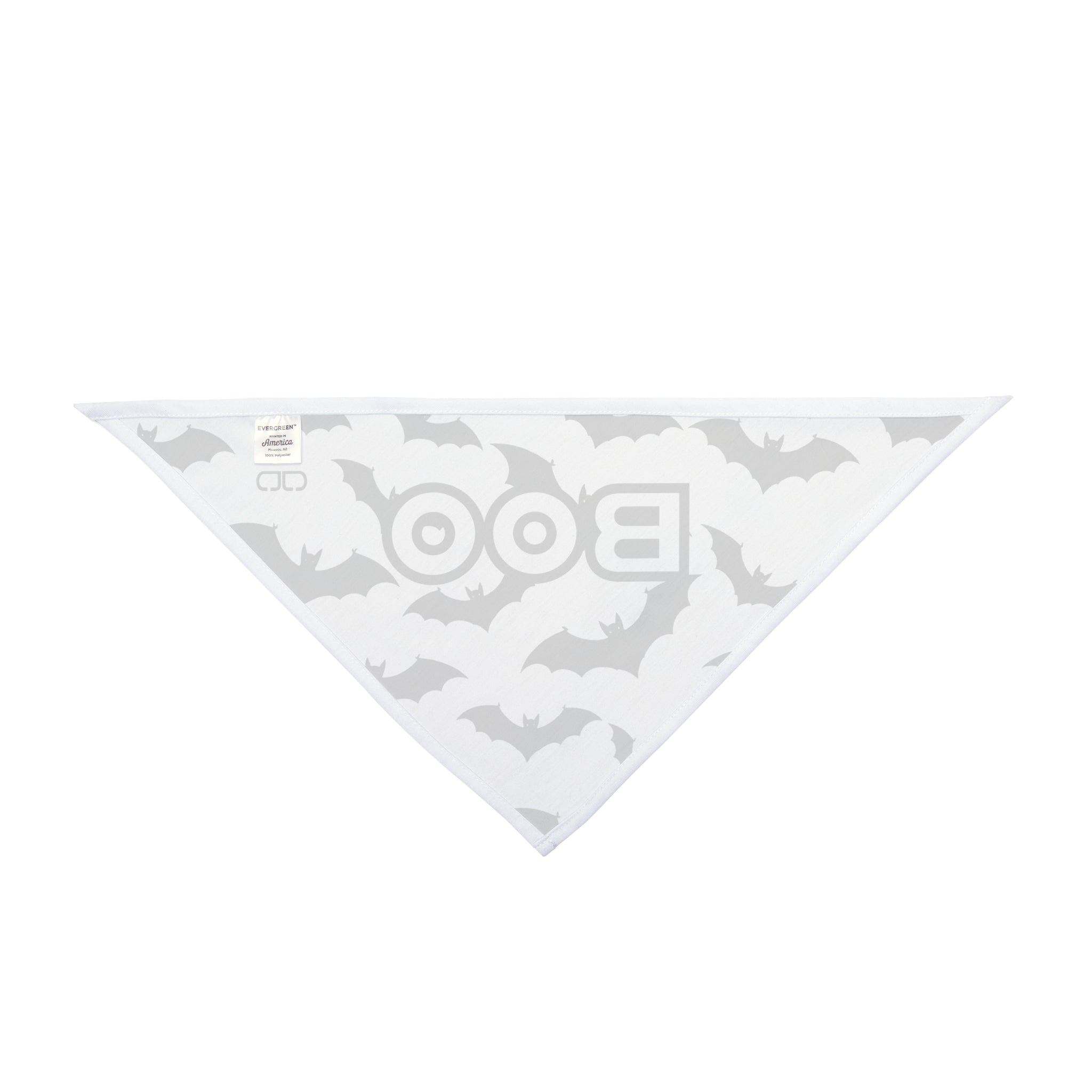 Spooky Pet Bandana for Halloween, Boo Dog Scarf, Pet Accessory, Fall Fashion, Cute Dog Outfit, Bat Print Bandana
