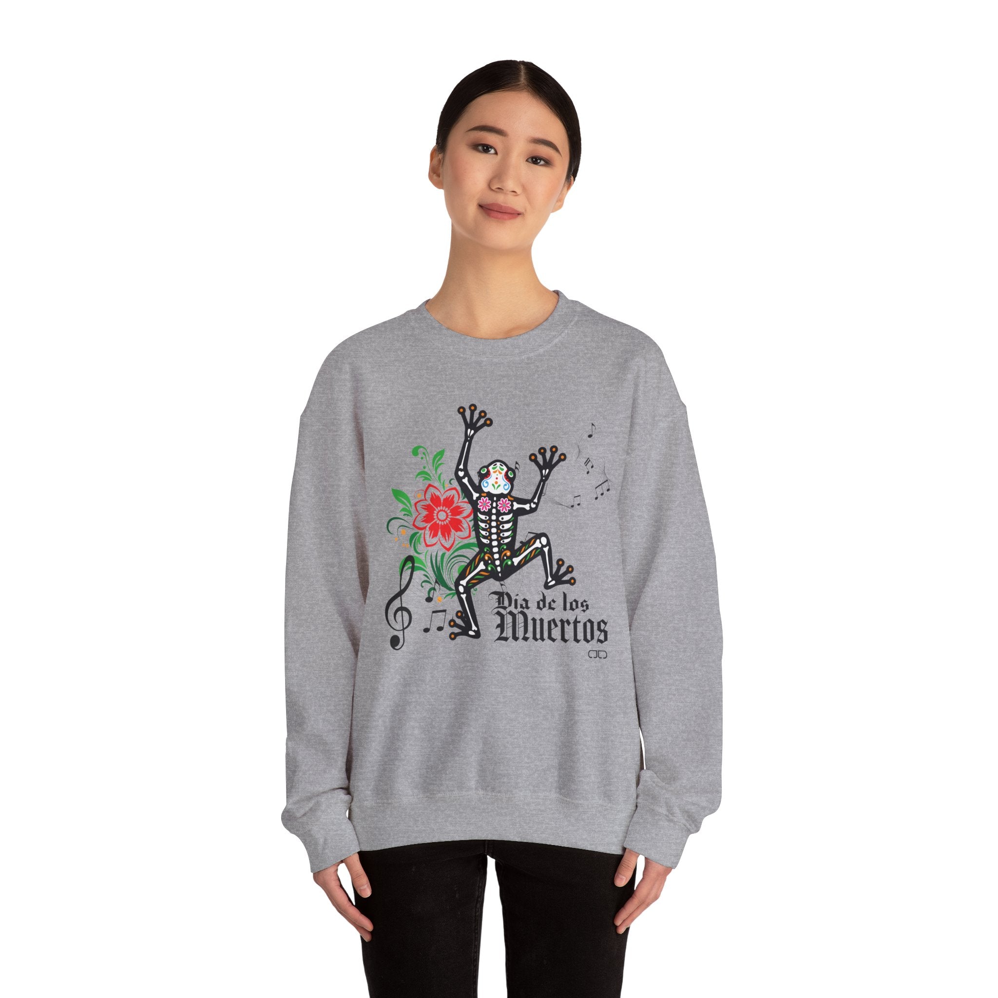 Dia de Los Muertos Crewneck Sweatshirt, Cozy Halloween Apparel, Unisex Sweatshirt, Day of the Dead Gift, Fall Fashion