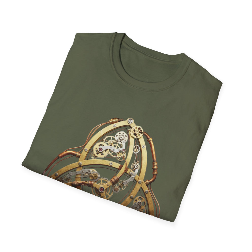 Steampunk Triquetra, Vintage Mechanism Tee, Casual Wear, Gift for Tech Enthusiasts, Unique Graphic Shirt, Perfect [...]