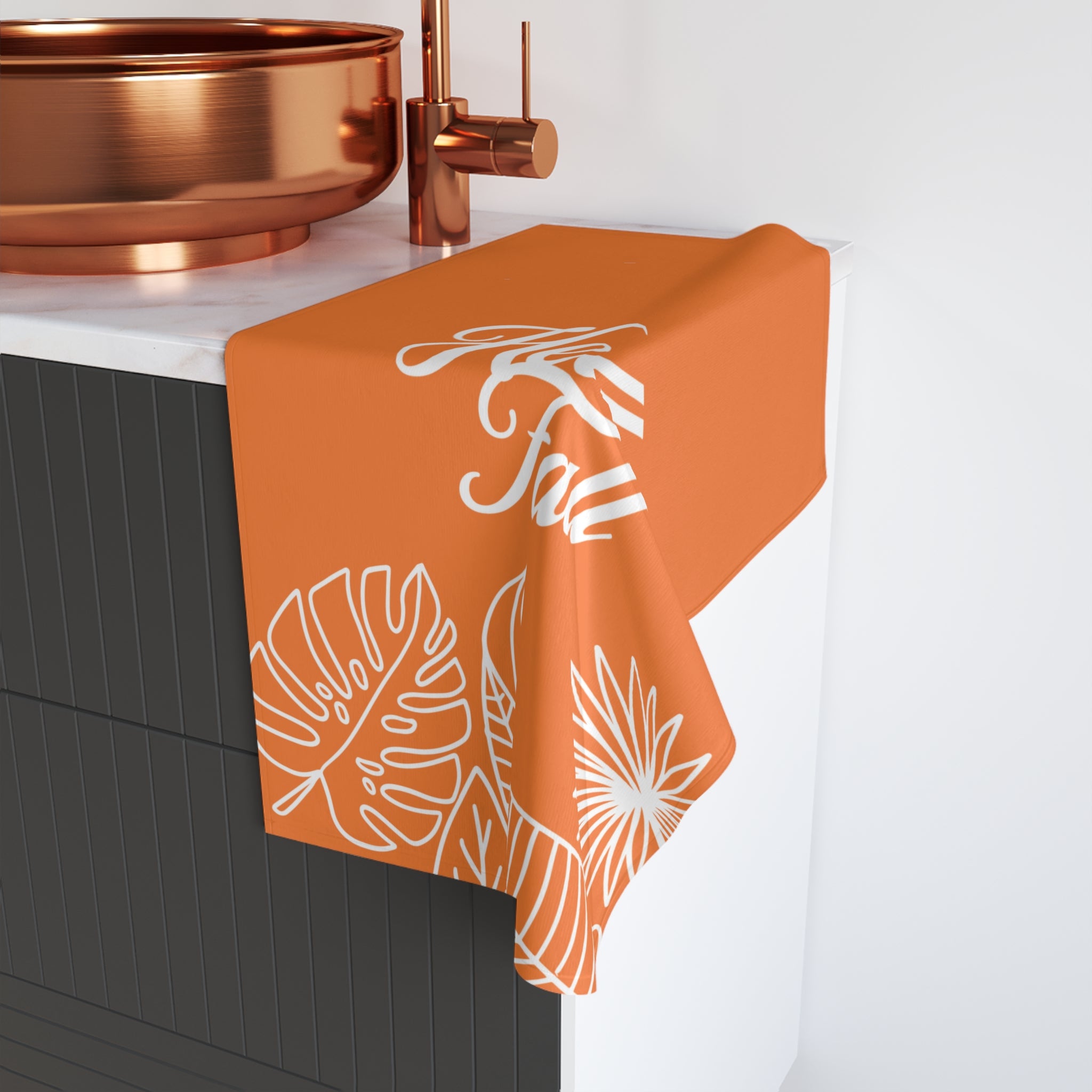 Hello Fall Hand Towel, Autumn Decor, Kitchen Towel, Fall Gift, Seasonal Home Accessory