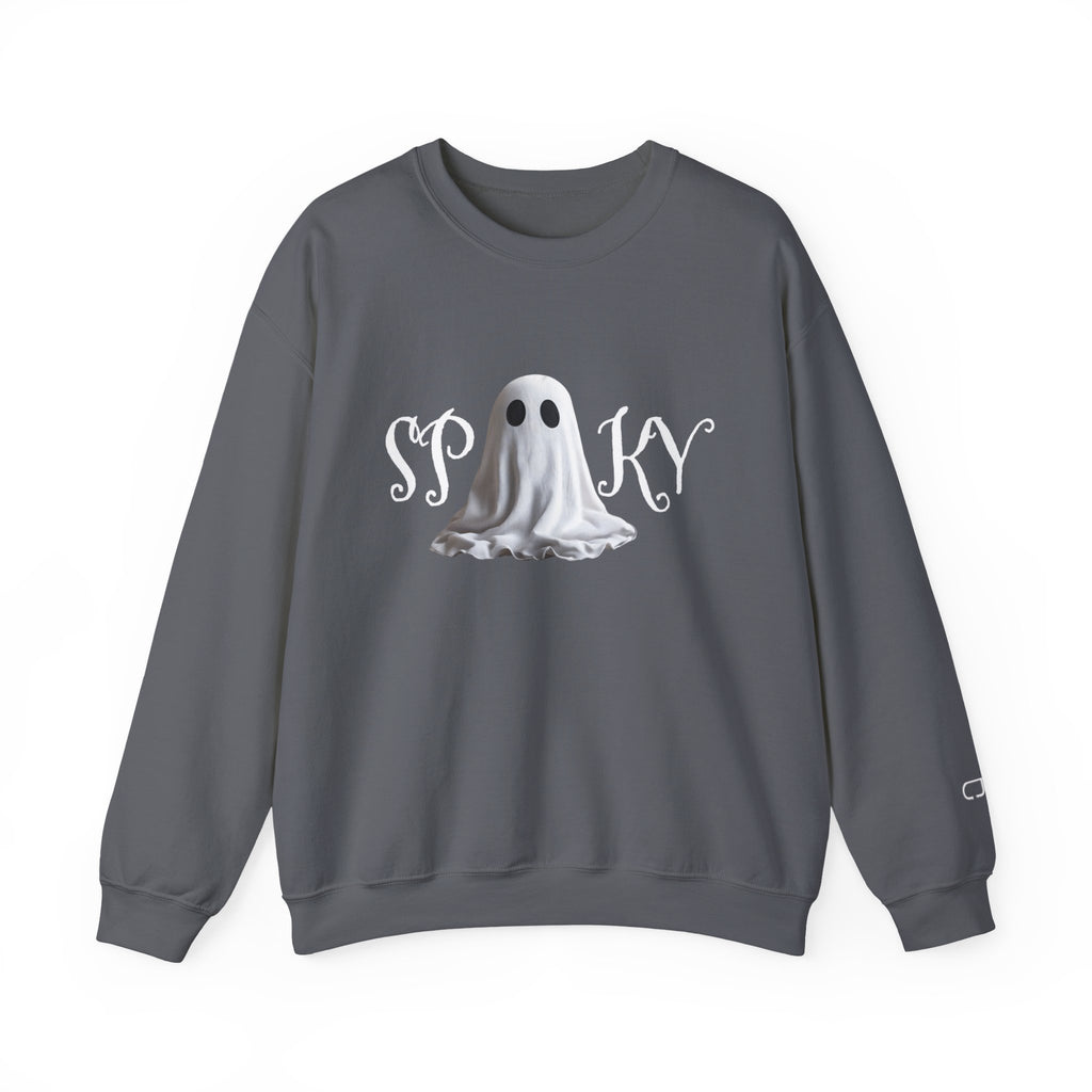 Spooky Ghost Sweatshirt, Halloween Clothing, Funny Sweatshirt, Unisex Crewneck, Fall Apparel, Cozy Gift