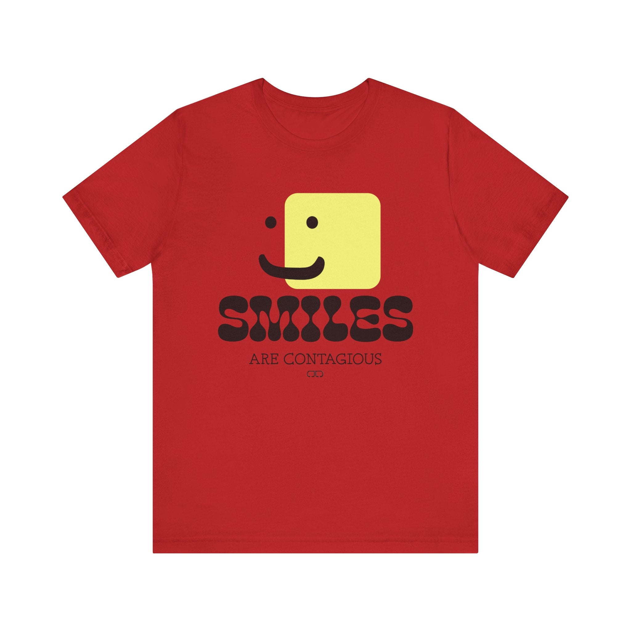 Smiles Are Contagious Unisex Tee - Positive Vibes T-Shirt, Casual Daily Wear, Gift for Friends, Cute Graphic Top, Fun Humor Clothing